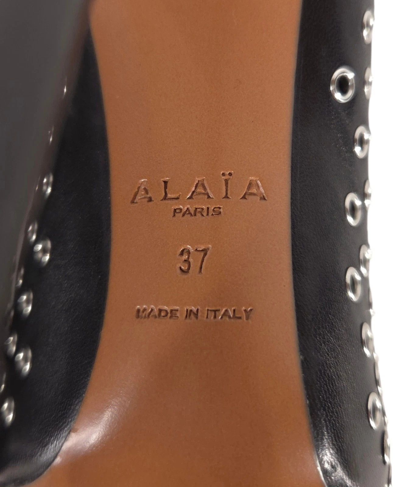 Alaia Alaia Eyelet Embellished Bombe Ankle Boots US 7 EU 37 Women Size US 7 / IT 37 - 10 Thumbnail