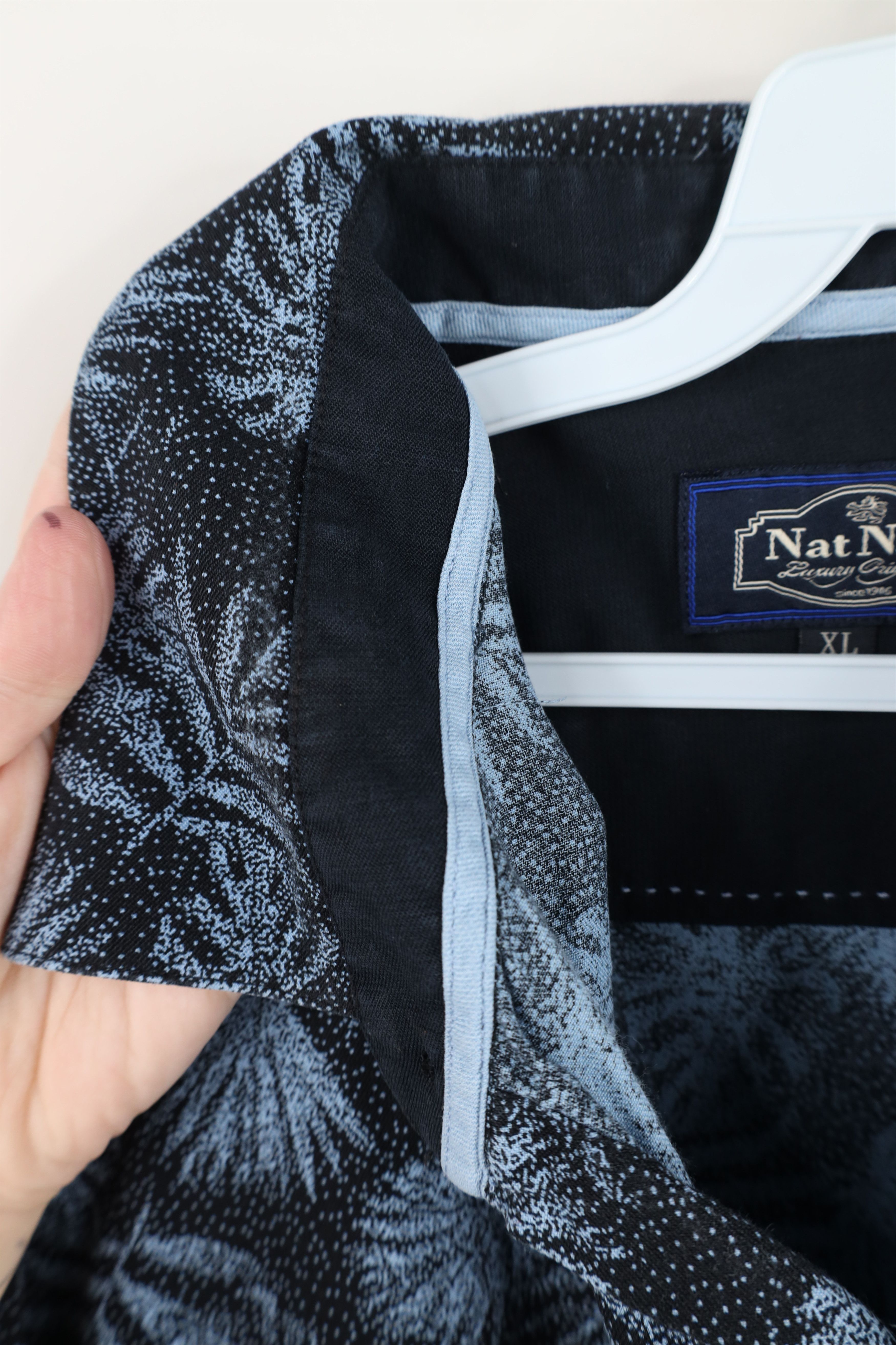 Nat Nast Nat Nast Luxury Originals Palm Leaf Hawaiian Button Shirt Size US XL / EU 56 / 4 - 8 Thumbnail