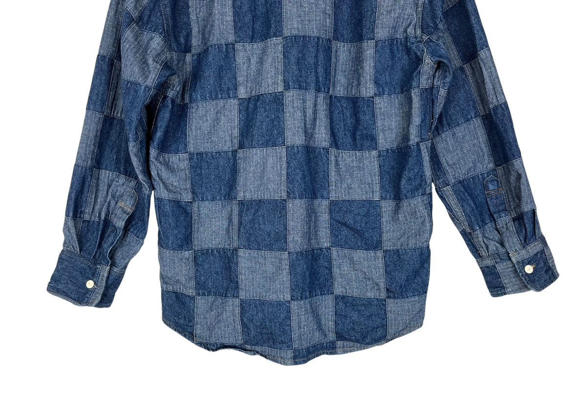 Japanese Brand Japanese Brand Fellow Patchwork Denim Button Up Shirt Size US M / EU 48-50 / 2 - 8 Thumbnail