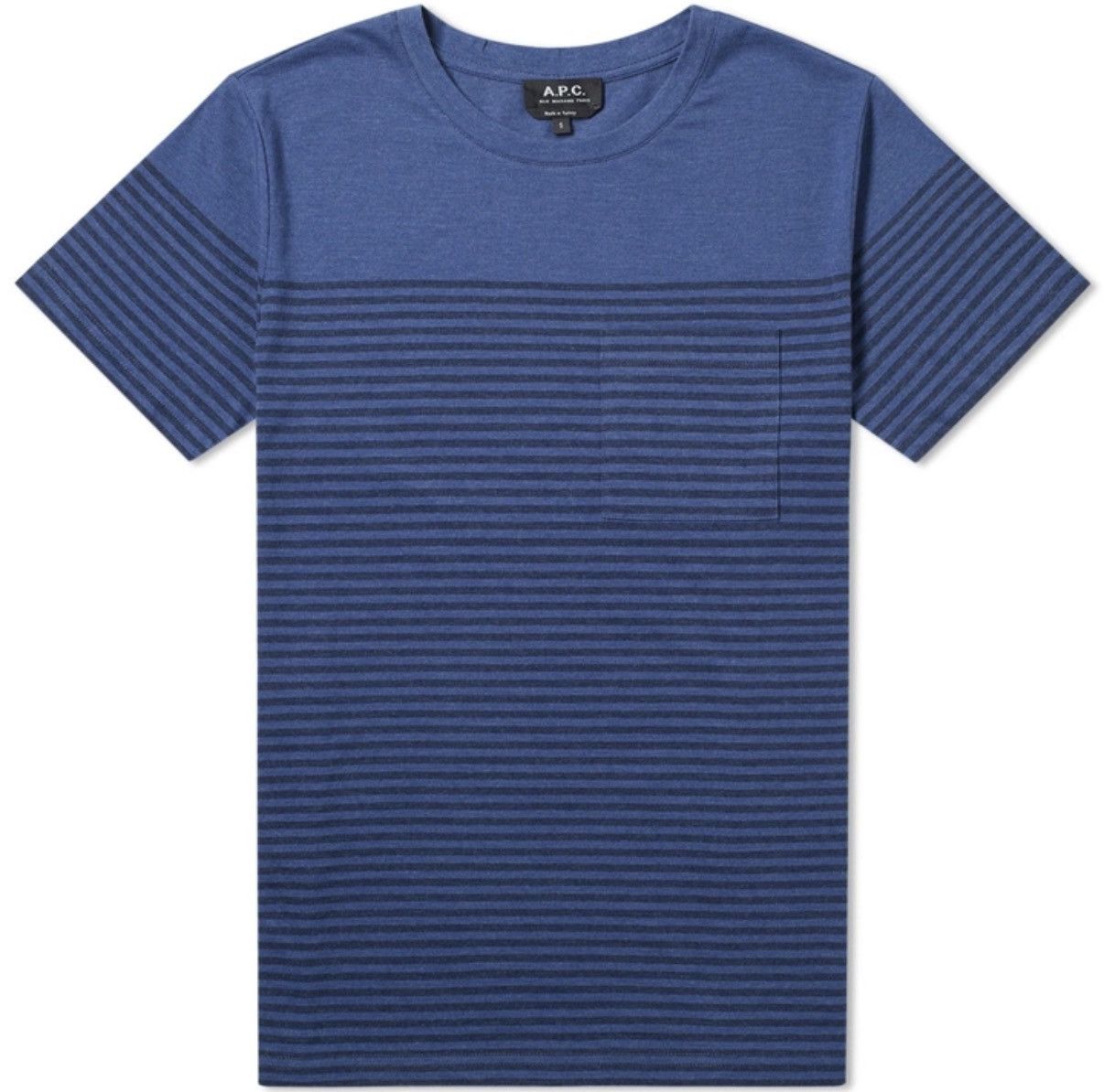A.P.C. A.P.C. Paris Keanu Stripe Pocket Tee size Medium Size US M / EU 48-50 / 2 - 7 Thumbnail