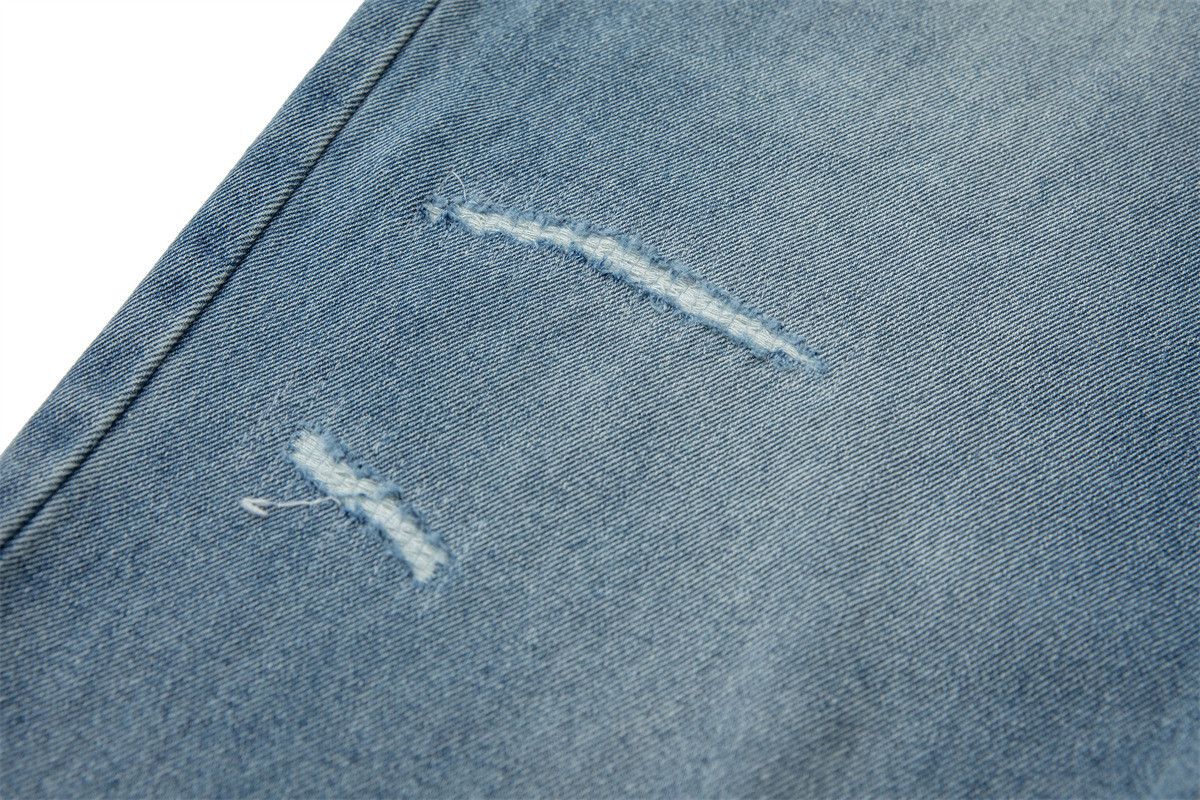 Jean American retro ripped men's washed casual jeans Size US 32 / EU 48 - 4 Thumbnail
