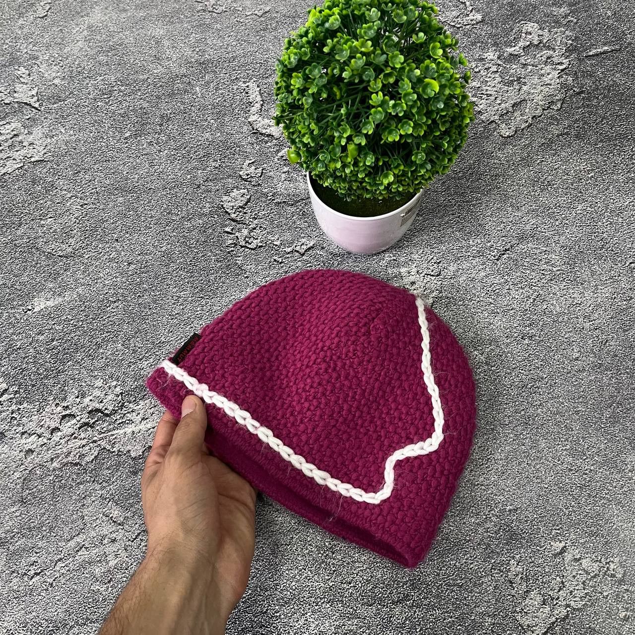 Mammut Vintage Mammut Pink Big Logo Winter Hat OneSize Size ONE SIZE - 3 Thumbnail
