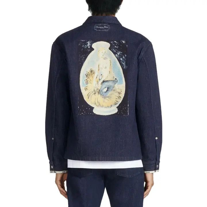 Dior Dior SS23 Back Print Denim Shirt 0079 Size US L / EU 52-54 / 3 - 1 Thumbnail