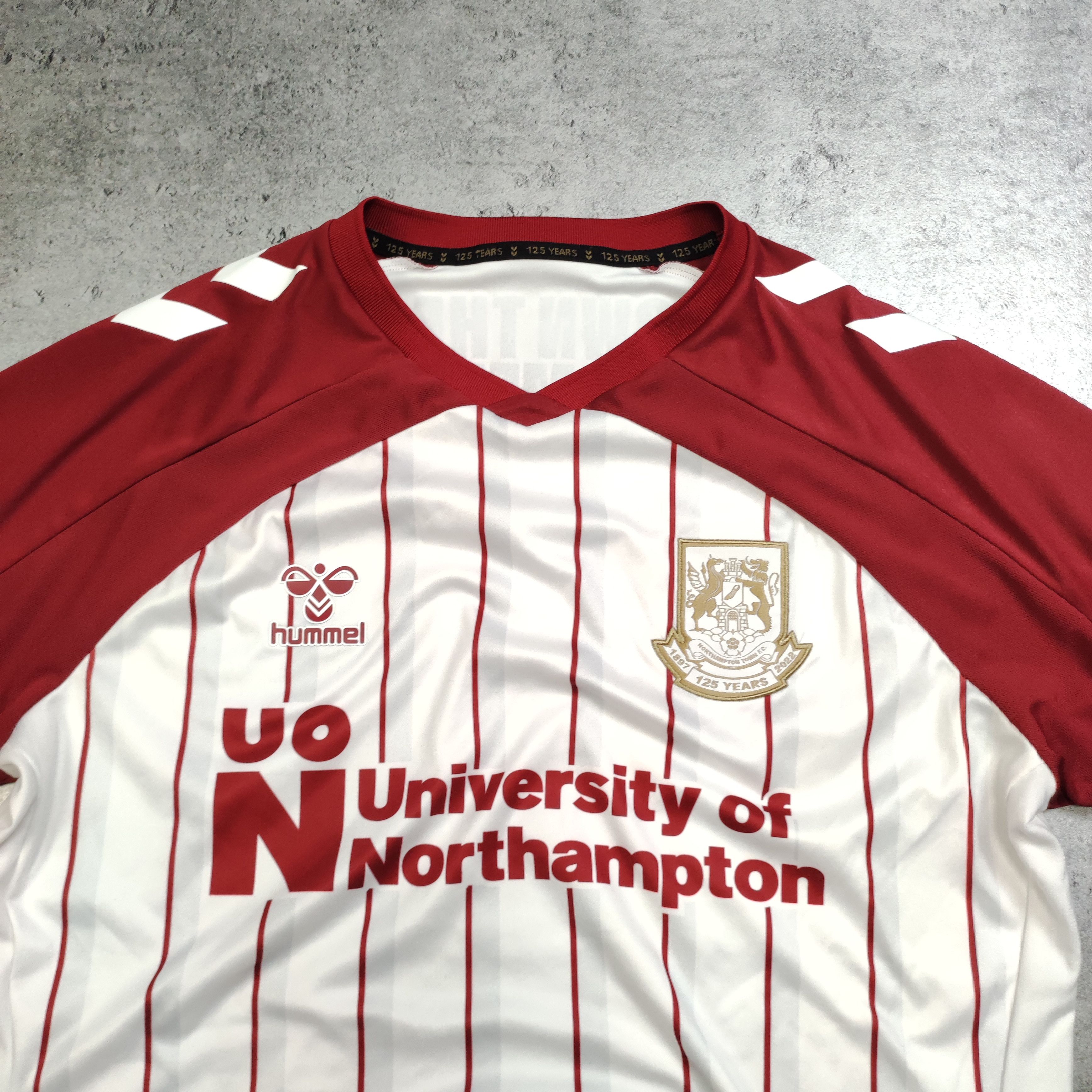 Vintage RARE Football Soccer Hummel x Northampton FC 120yrs Kit Size US L / EU 52-54 / 3 - 4 Thumbnail