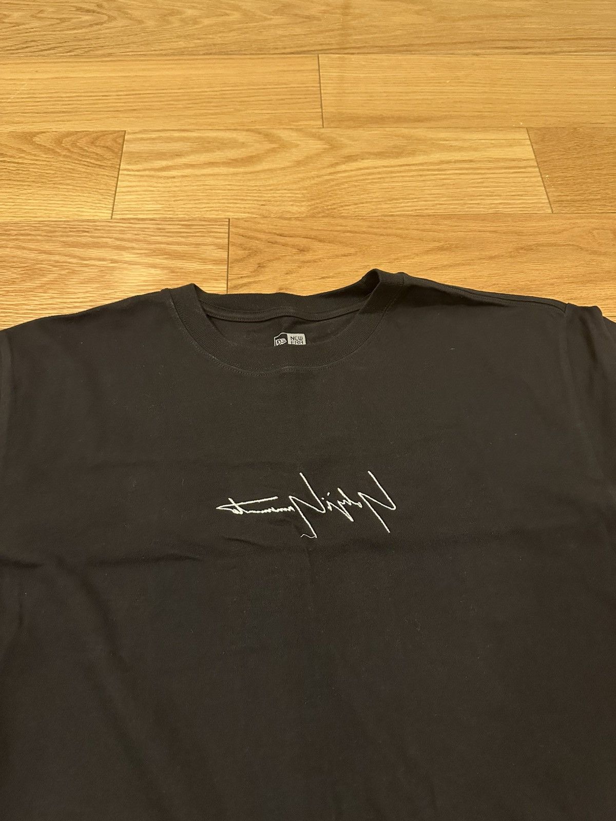 Yohji Yamamoto Yohji Yamamoto New Era NEW black tshirt Size US L / EU 52-54 / 3 - 4 Thumbnail