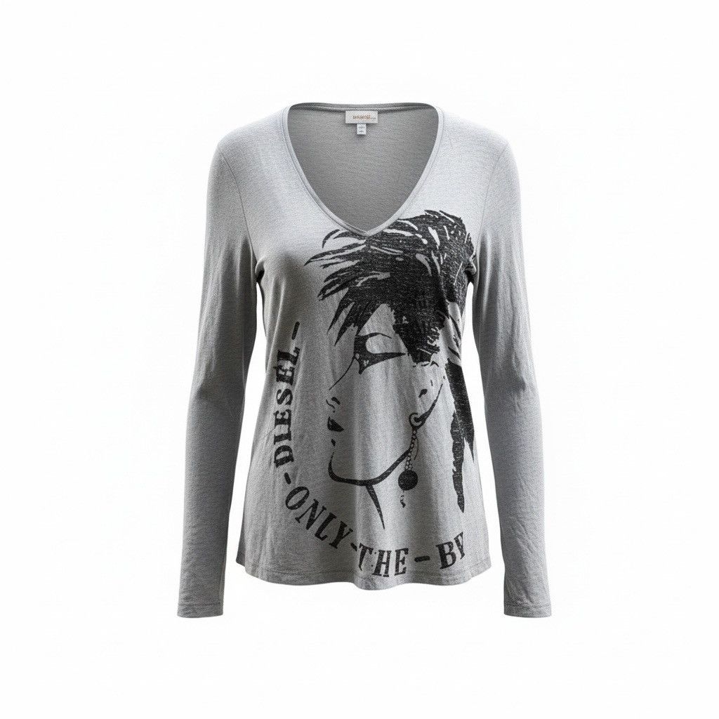 Diesel Vintage Diesel Long Tshirt v neck Size M / US 6-8 / IT 42-44 - 1 Thumbnail