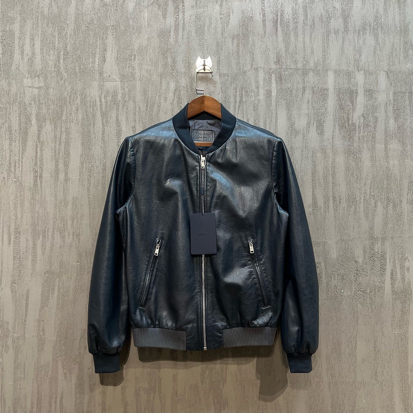 Prada Prada Leather Bomber Jacket Size M Size US M / EU 48-50 / 2 - 1 Thumbnail