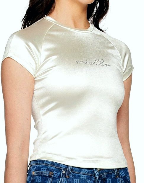 Misbhv Lustrous top w crystal logo Size S / US 4 / IT 40 - 2 Thumbnail