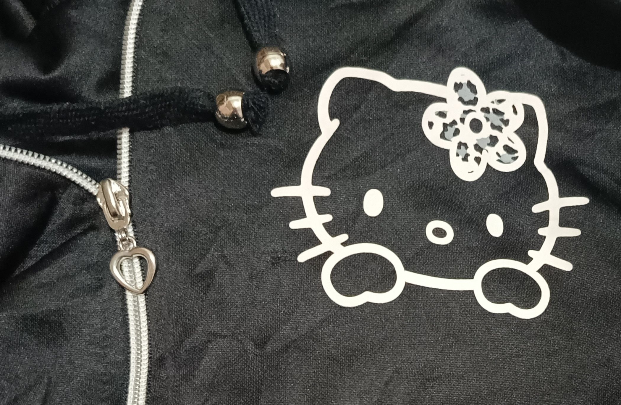 Cartoon Network 2000s Hello Kitty Camo Stripes Fur hoodie Zipper Lgb Style Size L / US 10 / IT 46 - 5 Thumbnail