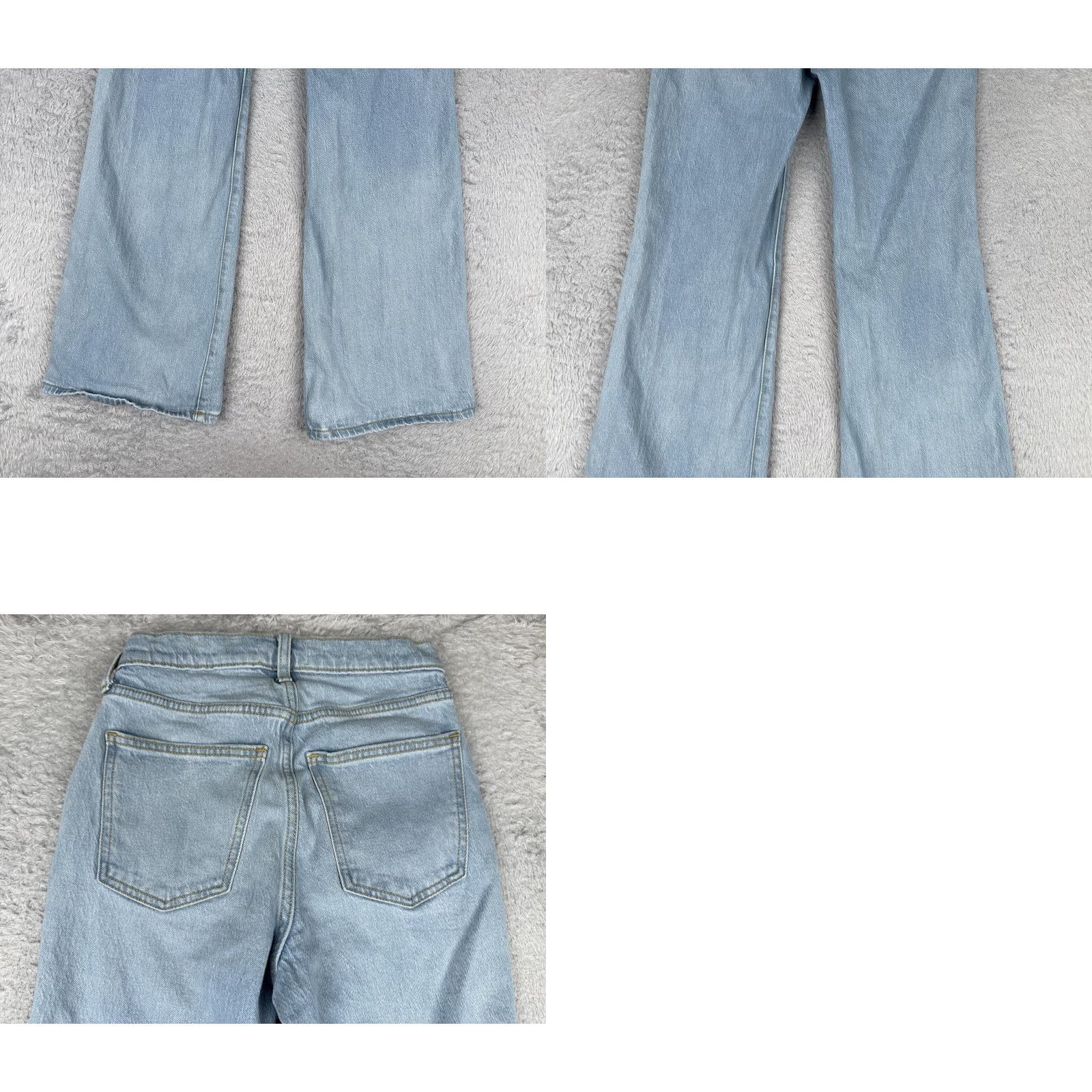Vintage VINTAGE? No — Universal Thread Jeans Women 00 Short Light Wash High Rise Flare Denim Jeans Size 24" / US 00 / IT 34 - 10 Thumbnail