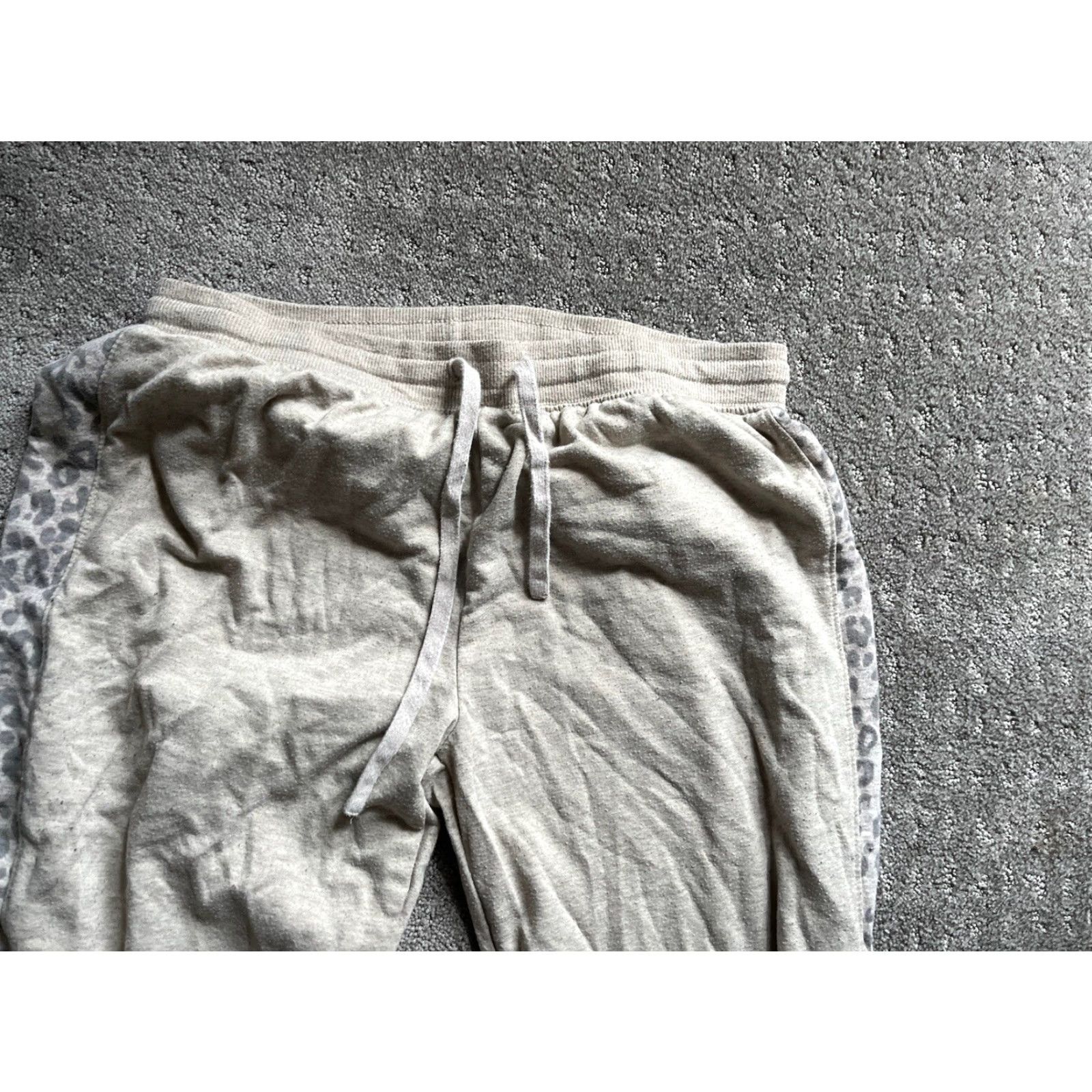 Splendid Splendid Women's Jogger Pants Beige Cheetah Striped Sides Medium Size 32" / US 10 / IT 46 - 2 Thumbnail