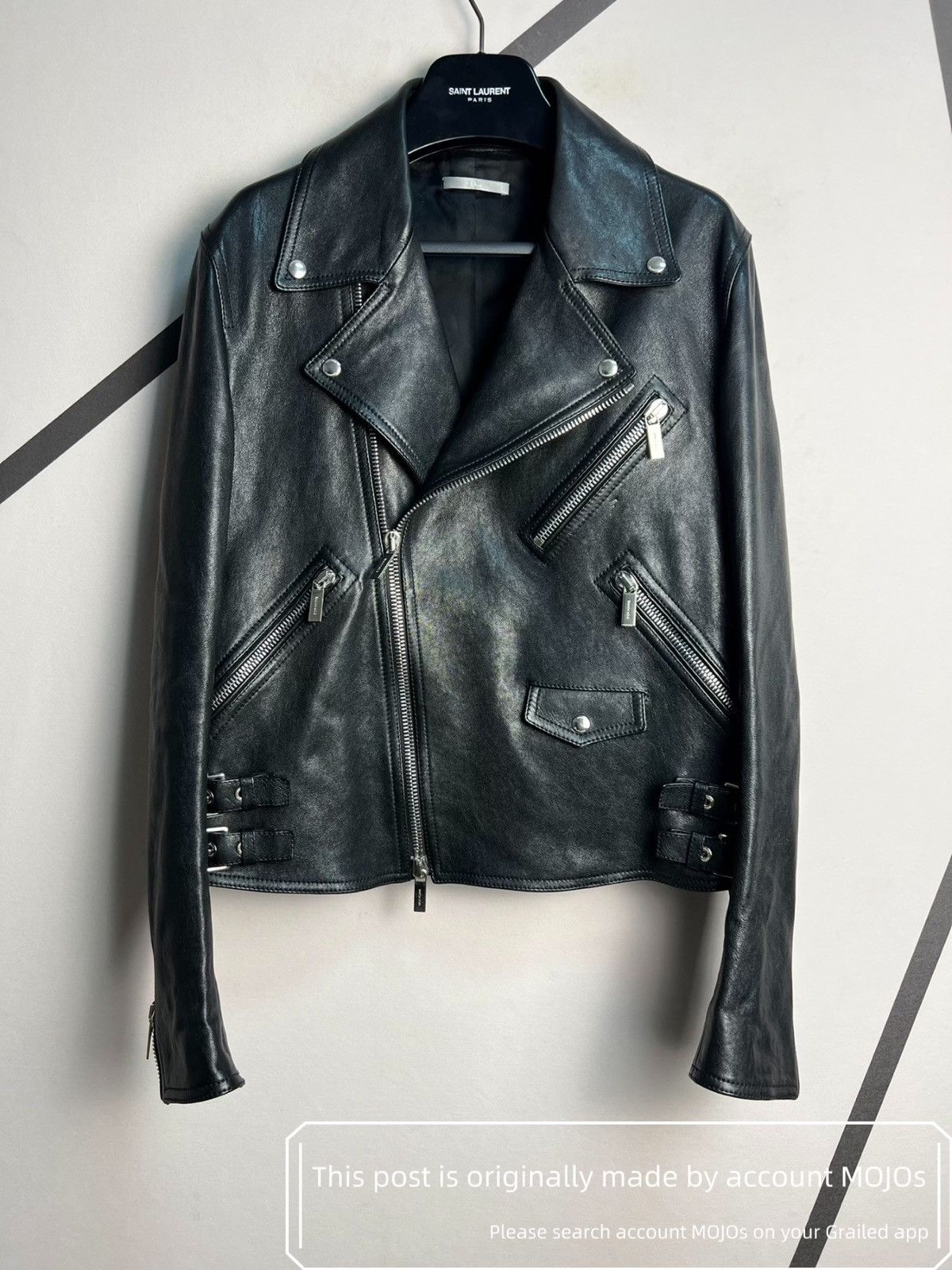 Dior Dior Homme SS06 Black Cafe Racer Leather Jacket sz. 44 | Grailed