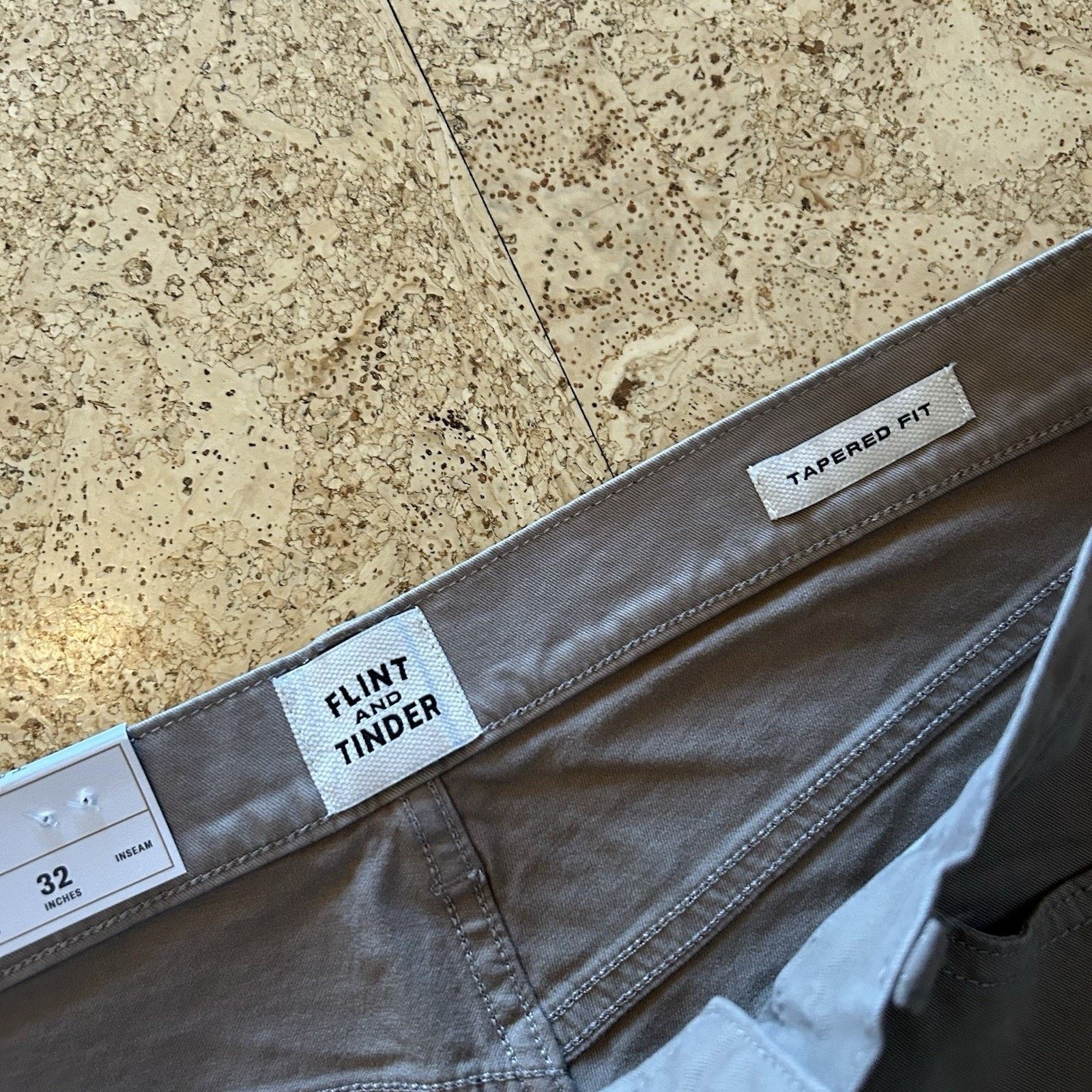 Flint And Tinder NEW Huckberry 365 Tapered Fit Stretch Chino Pants 33x32 Size US 33 - 2 Thumbnail