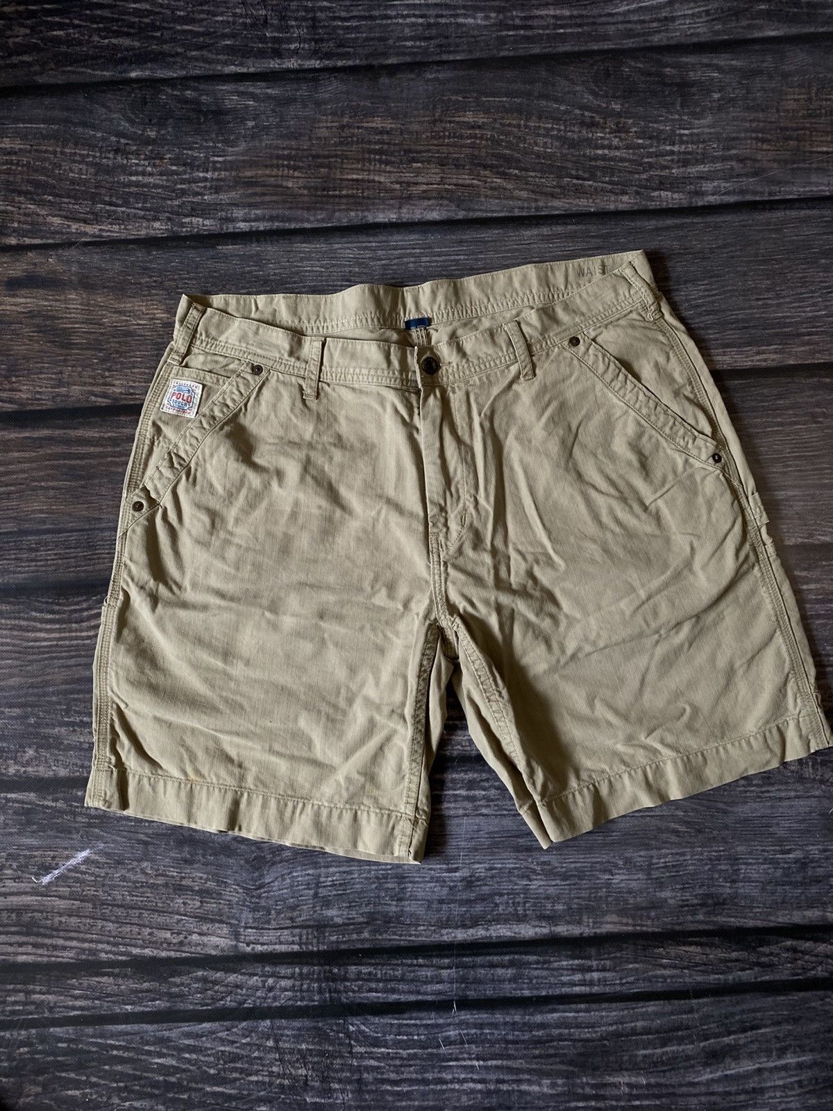 Polo Ralph Lauren × Ralph Lauren × Vintage Ralph Lauren cargo work short 90s Size US 36 / EU 52 - 1 Thumbnail