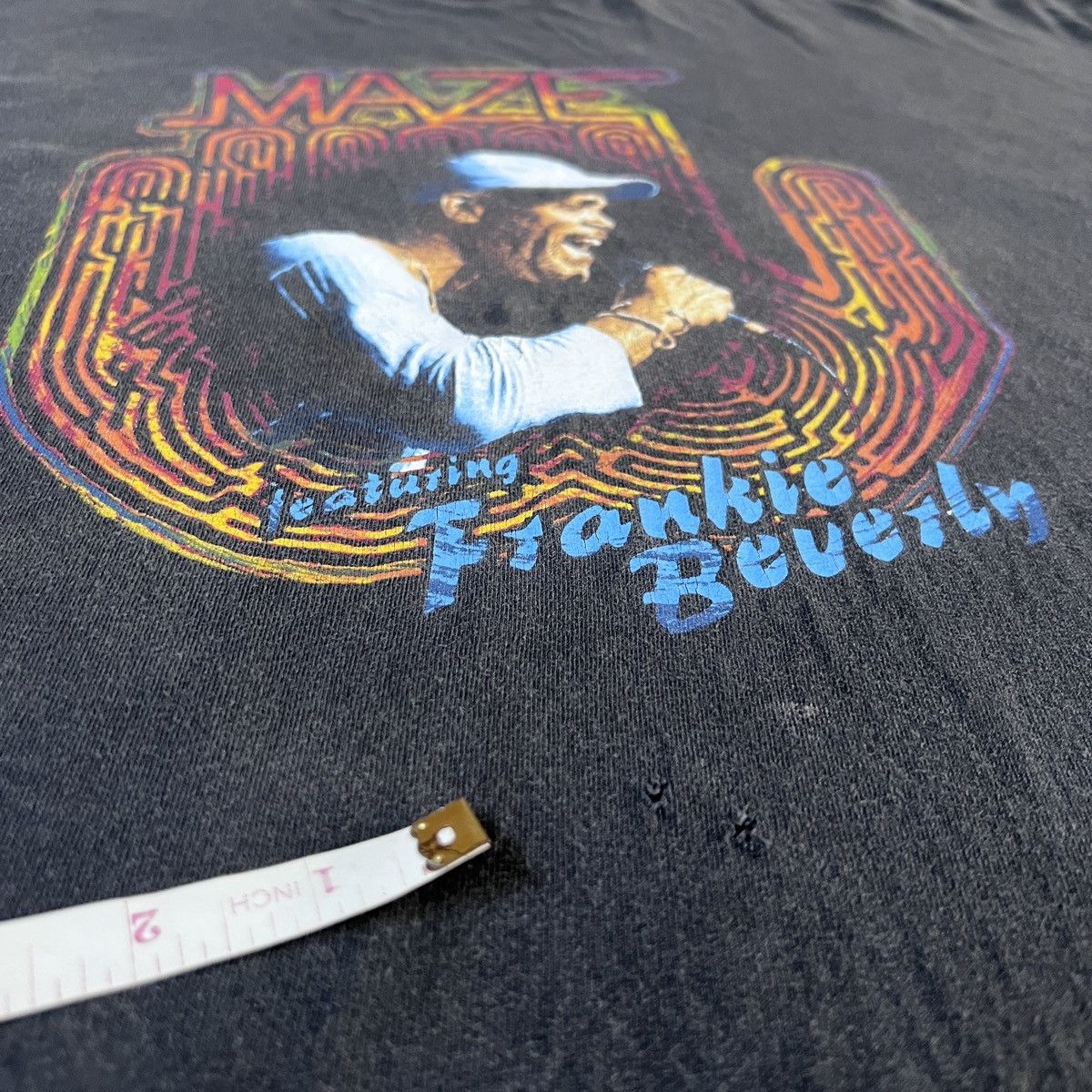 Band Tees × Rap Tees × Vintage Vintage Y2K MAZE featuring frankie beverly Tee 2XL Faded Size US XXL / EU 58 / 5 - 7 Thumbnail