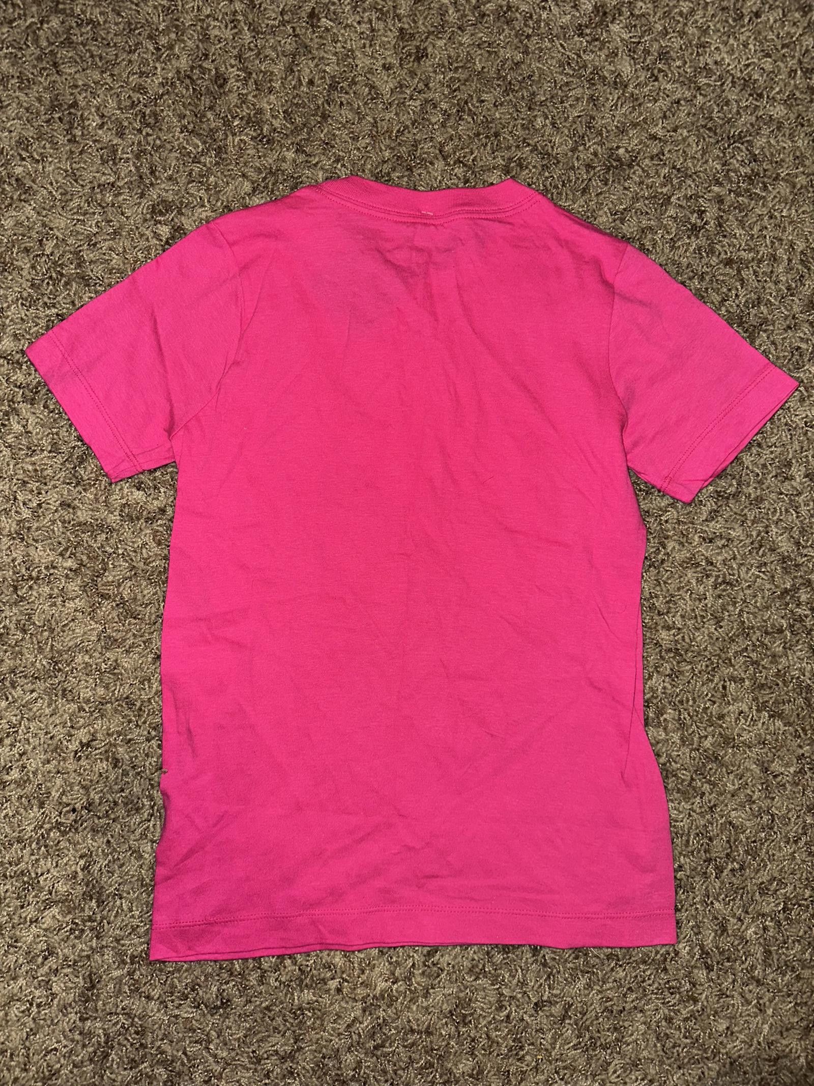 Nike Nike Big Kids (Girl’s) Futura Logo Vivid Pink T-Shirt Size XXS / US 00 / IT 34 - 3 Thumbnail