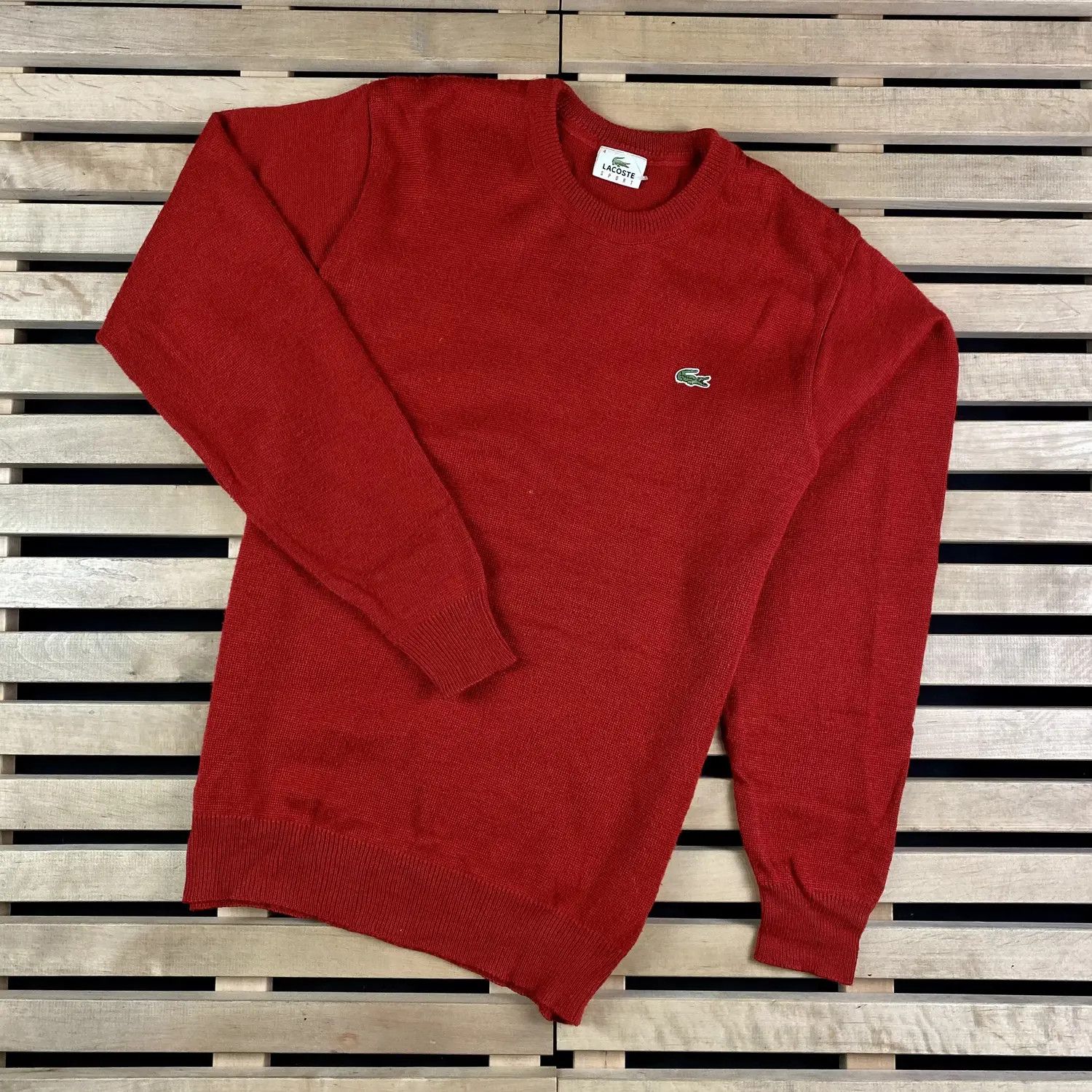 Lacoste Mens Lacoste Vintage Sweater Size 4 Size US M / EU 48-50 / 2 - 1 Thumbnail