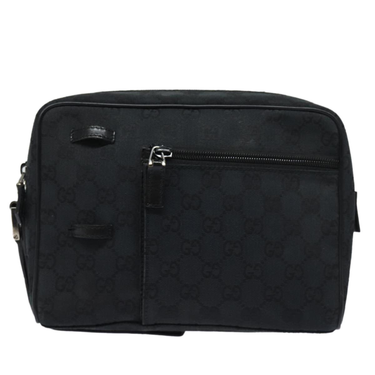 Gucci Gg Canvas Black Canvas Clutch Bag (Pre-Owned) Size ONE SIZE - 1 Thumbnail