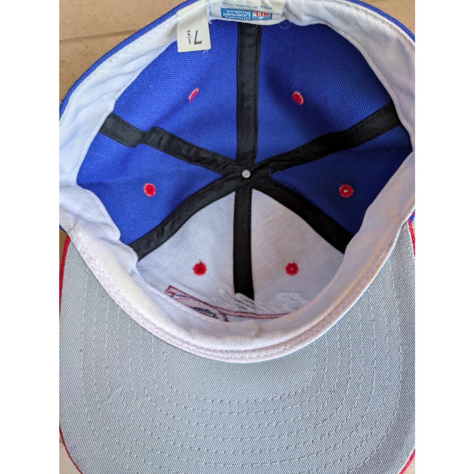 NFL × Starter Buffalo Bills 90s ANNCO fitted HELMET 7 1/2 cap NFL vintage Size ONE SIZE - 5 Thumbnail