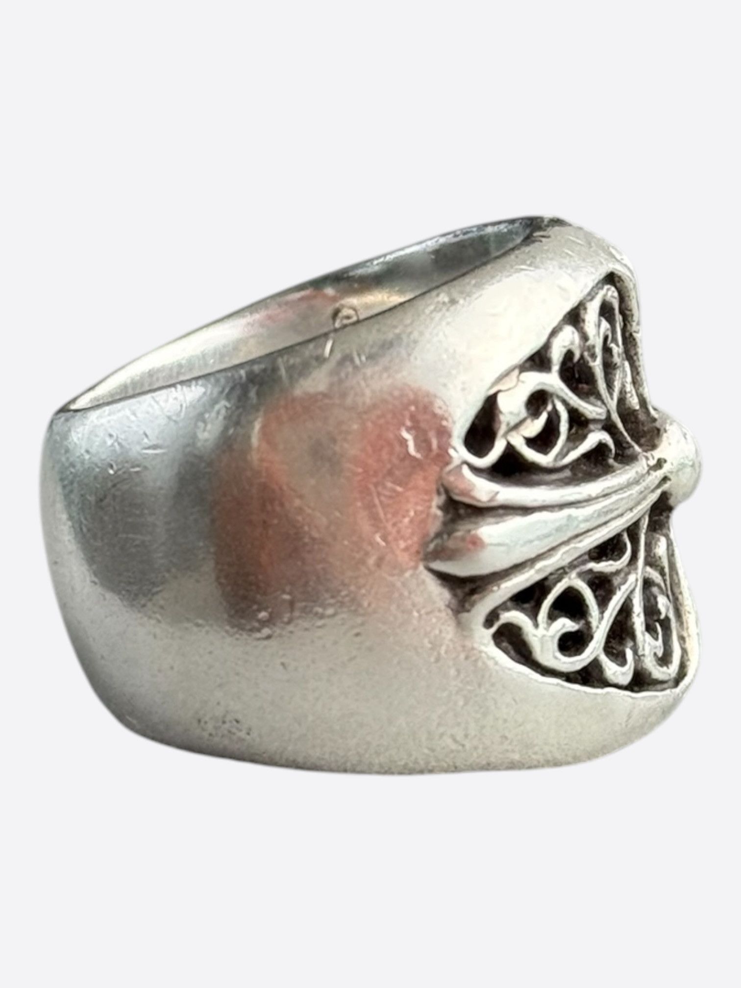 Chrome Hearts Chrome Hearts Silver Oval Cross Ring Size ONE SIZE - 2 Thumbnail