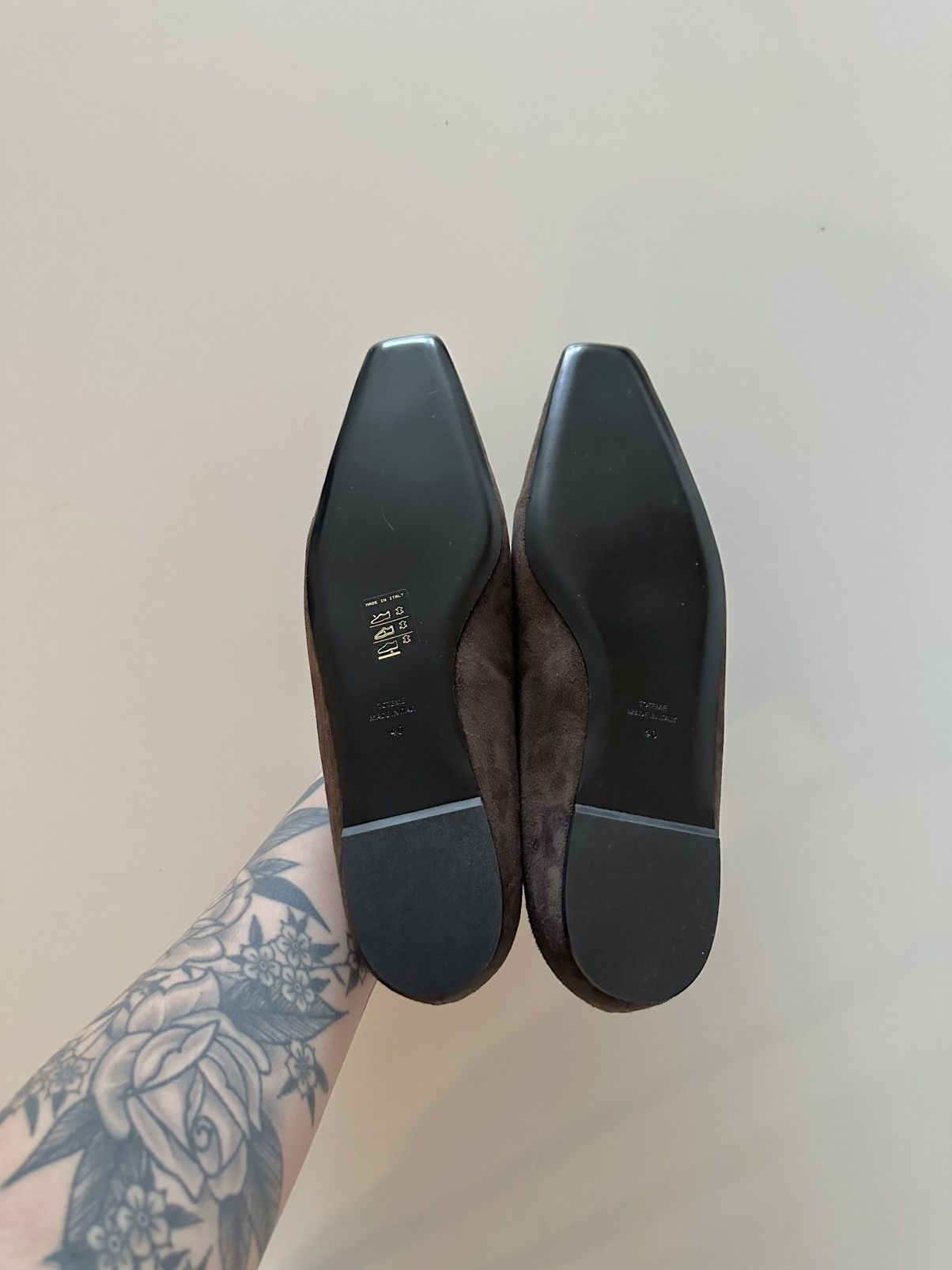 Toteme Toteme Suede Lace Up Ballerinas Ballet Flats Brown 40 US 10 Size US 10 / IT 40 - 6 Thumbnail