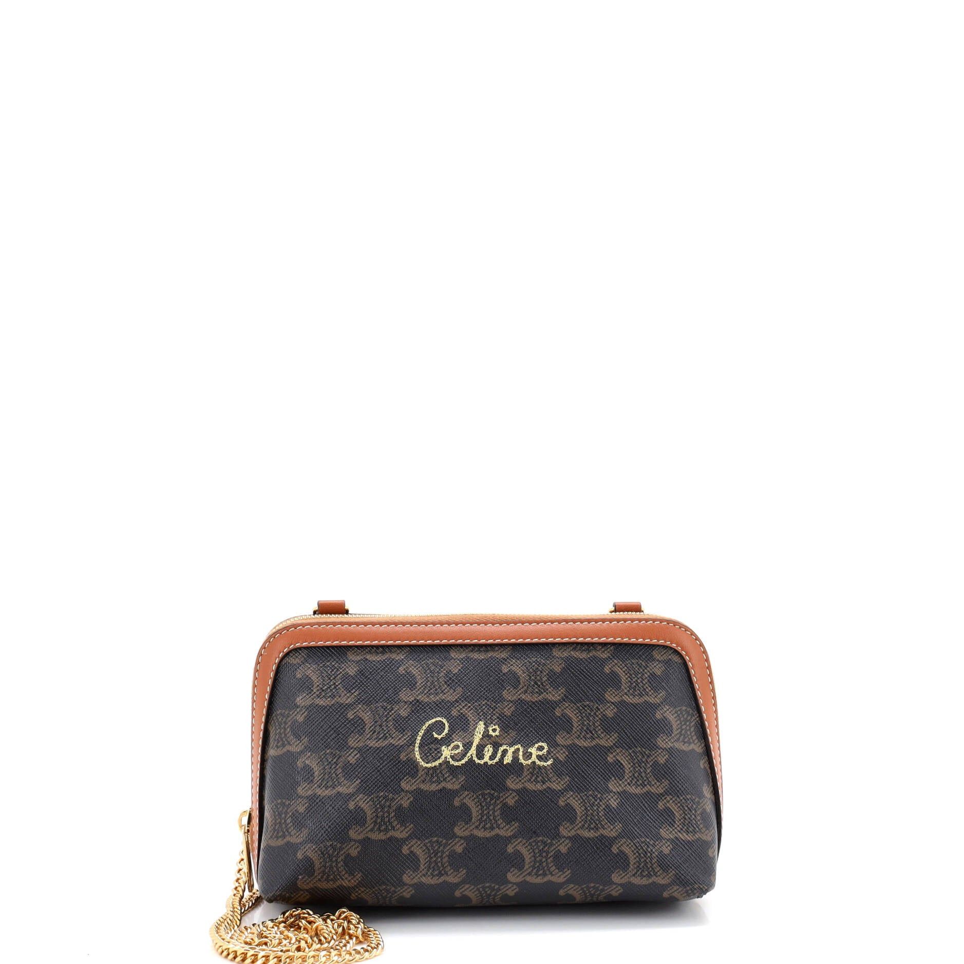 Celine Zip Around Chain Clutch Size ONE SIZE - 1 Thumbnail