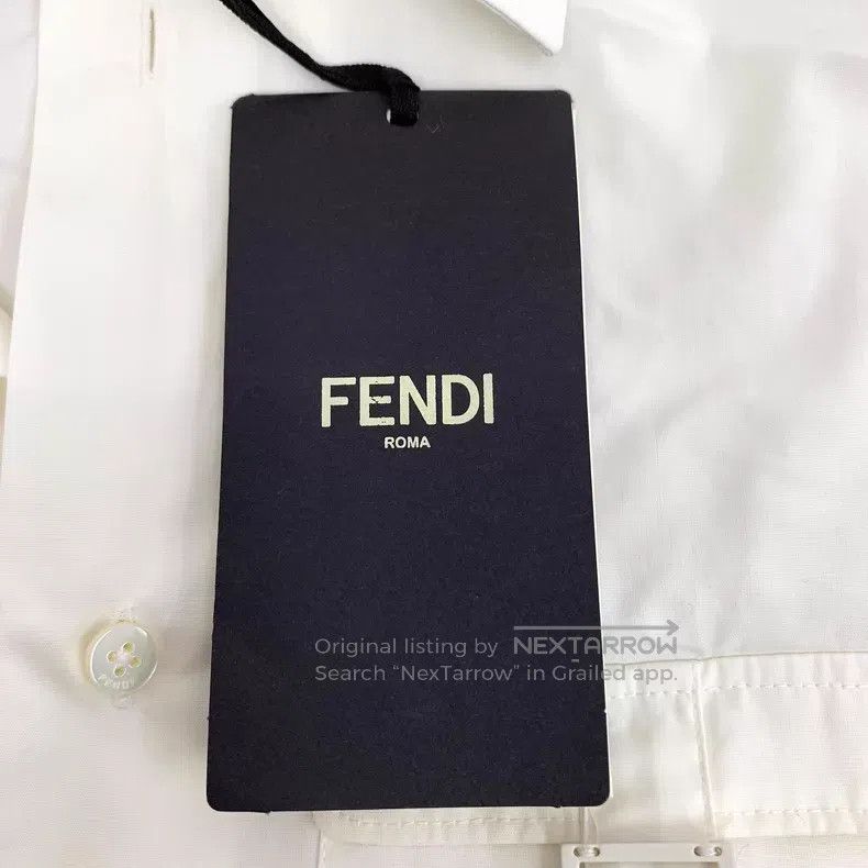Fendi Fendi size 39 22 Model White Multi-Pocket Cotton Collar Sin Size US XS / EU 42 / 0 - 6 Thumbnail