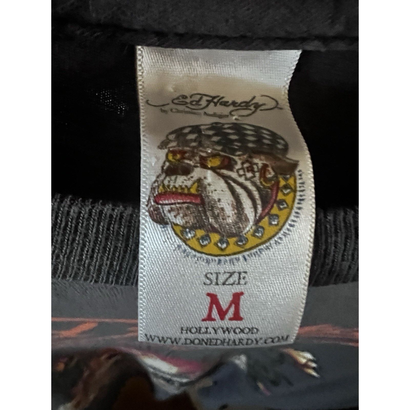Ed Hardy Ed Hardy Gray Double Graphic Mens T-Shirt Medium Stretch USA Size US M / EU 48-50 / 2 - 7 Thumbnail