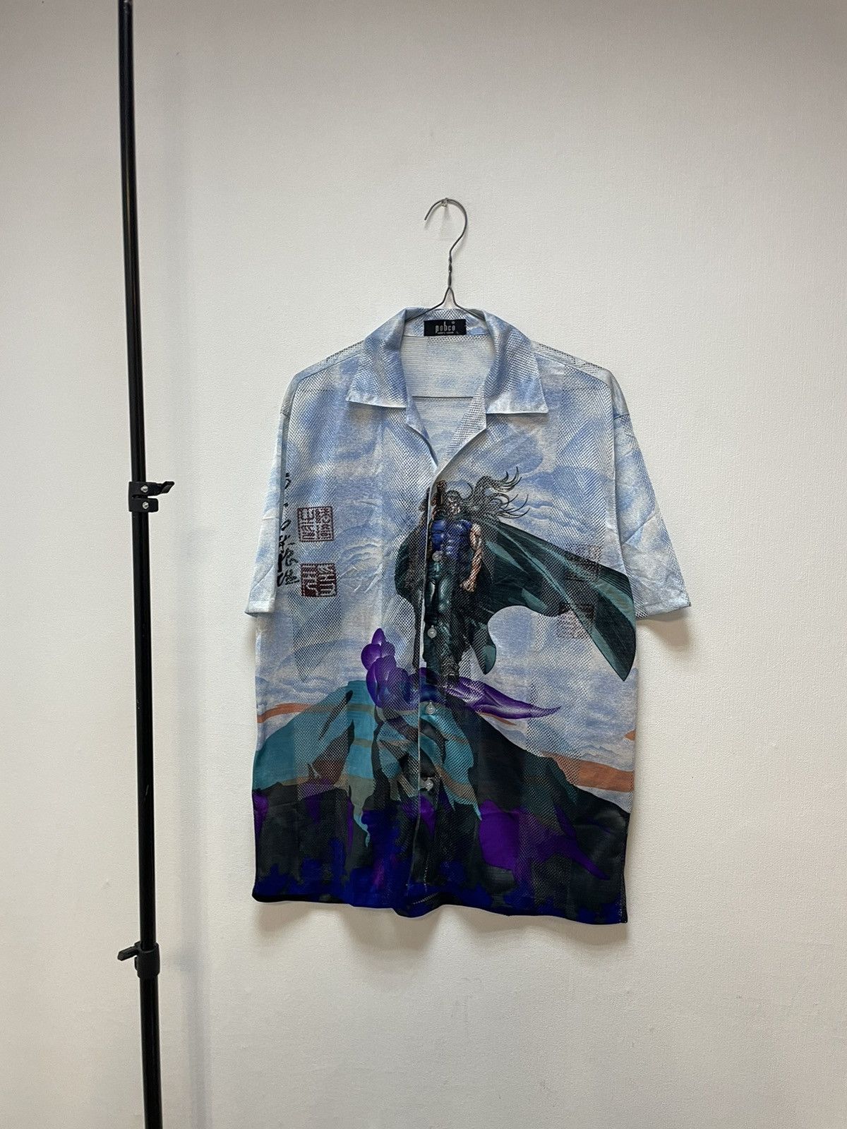 Designer × Japanese Brand × Vintage Vintage Japanese Style Short Sleeve Mesh Shirt Streetwear Size US L / EU 52-54 / 3 - 2 Thumbnail