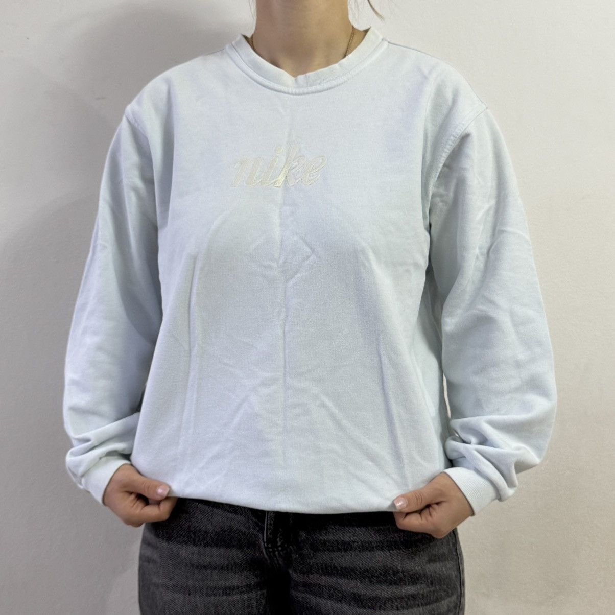 Nike Vintage Nike sweatshirt crewneck 00s big swoosh Size M / US 6-8 / IT 42-44 - 1 Thumbnail