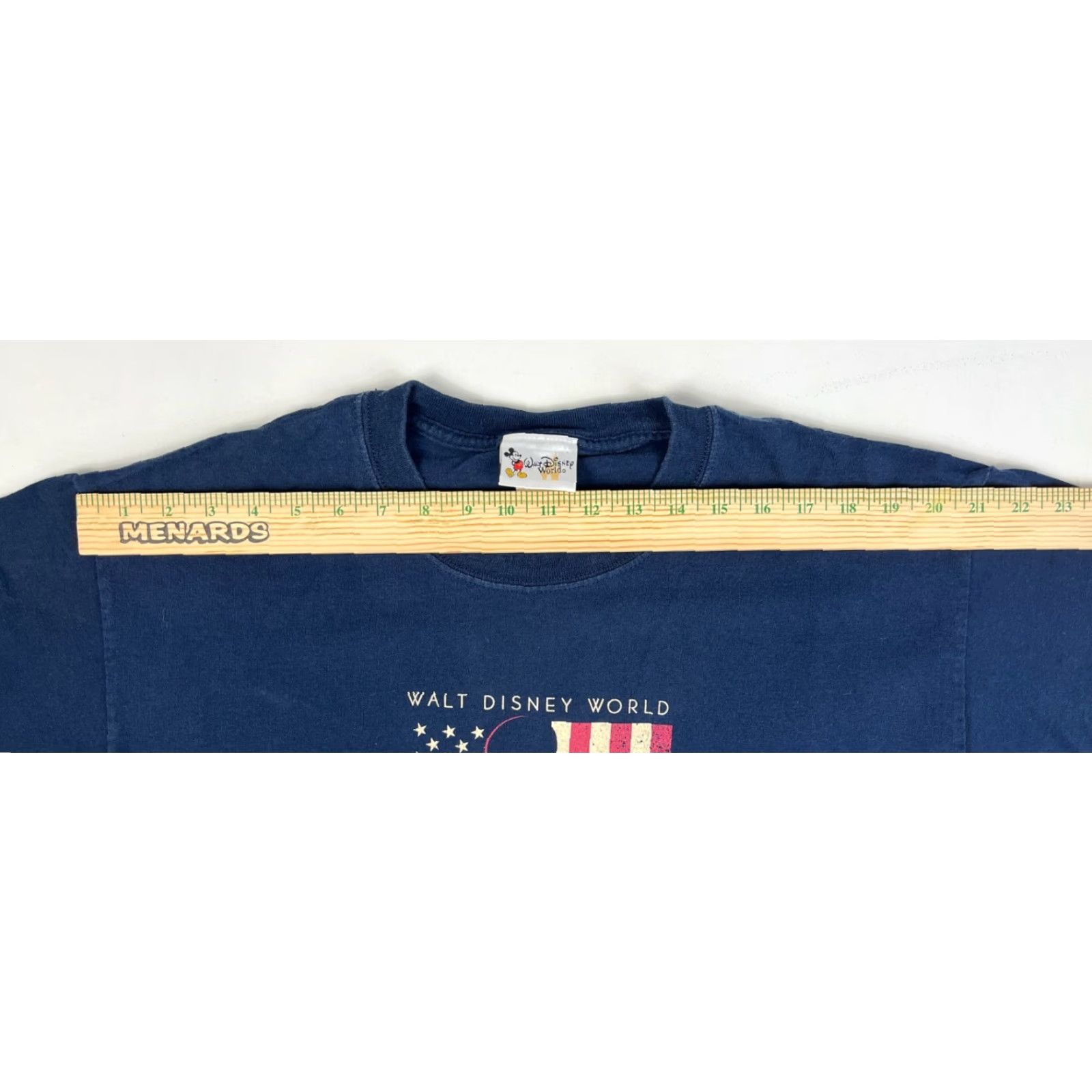 Disney VINTAGE Walt Disney World An American Tradition Unisex Adult T-Shirt Navy Blue L Mens Shirts Mickey Mouse Crew Neck Short Sleeve Cotton Size US L / EU 52-54 / 3 - 7 Thumbnail