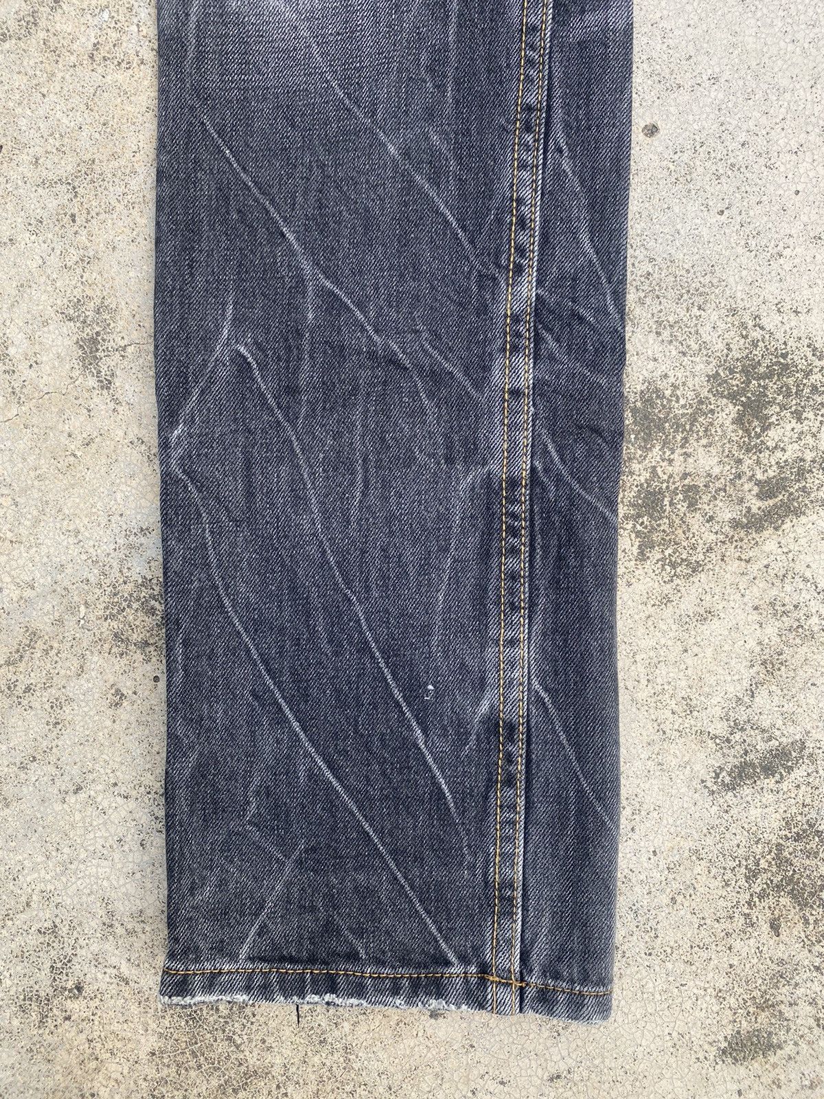 If Six Was Nine Japanese Brand Semantic Clawmark Straightcut Denim Jeans Size US 31 - 12 Thumbnail