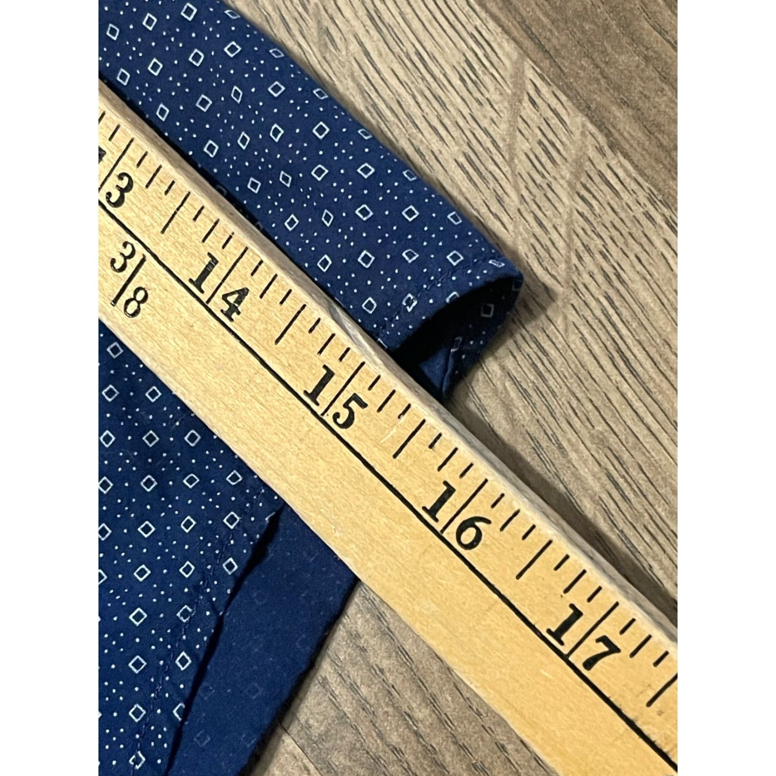 Apt. 9 APT. 9 Shirt Mens XL Navy Button Up Long Sleeve Slim Fit - Shirt - Adult XL - Blue - Casual - 9 Brand Slimming - Fall Spring Summer - Mens Size US XL / EU 56 / 4 - 7 Thumbnail