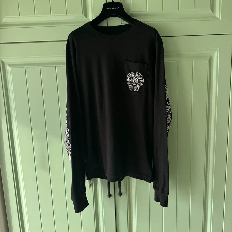 Chrome Hearts Chrome Hearts Black Long Sleeve T-Shirt Size US S / EU 44-46 / 1 - 1 Thumbnail