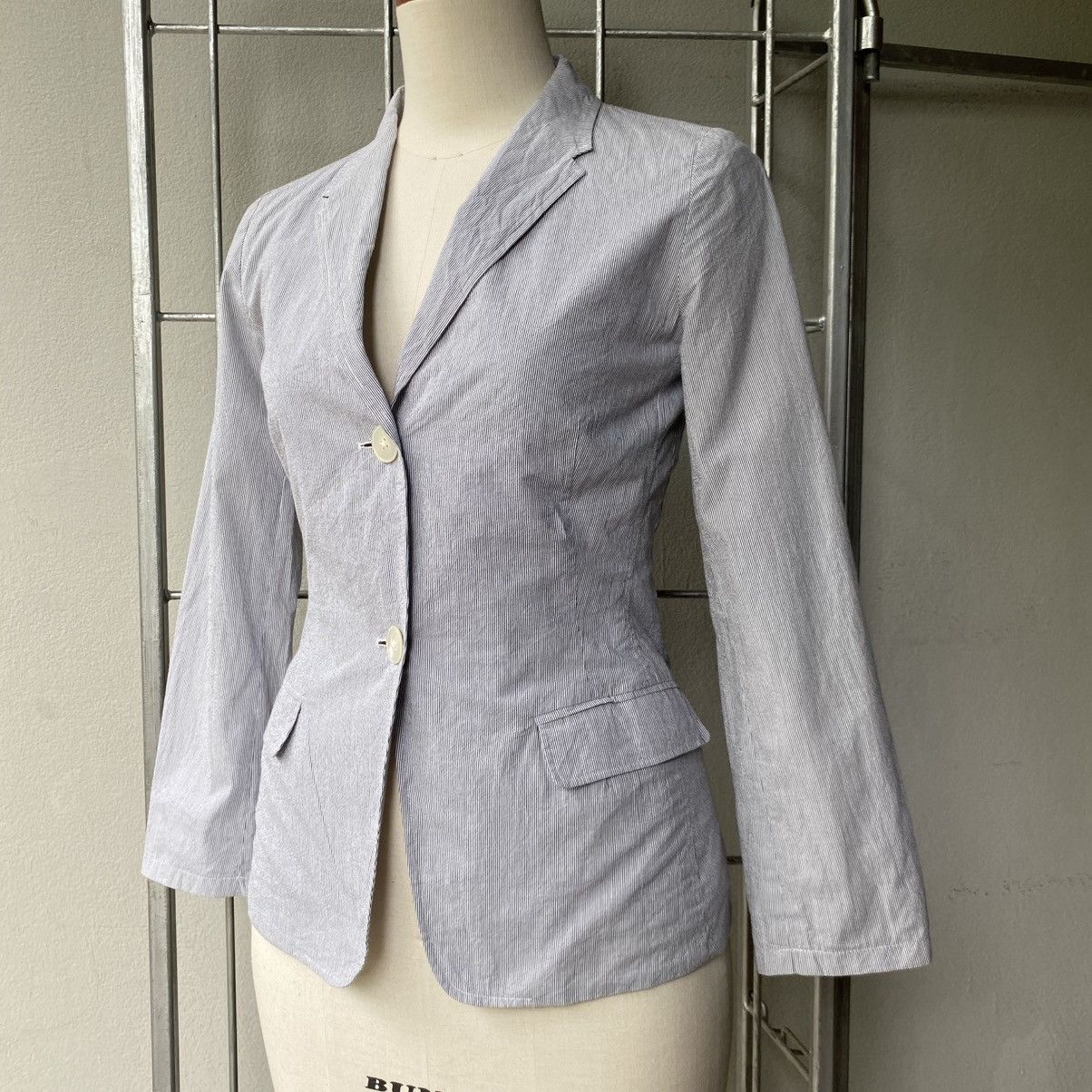 Jil Sander JIL SANDER Light Gray Blazer with Two Buttons Size M / US 6-8 / IT 42-44 - 22 Thumbnail