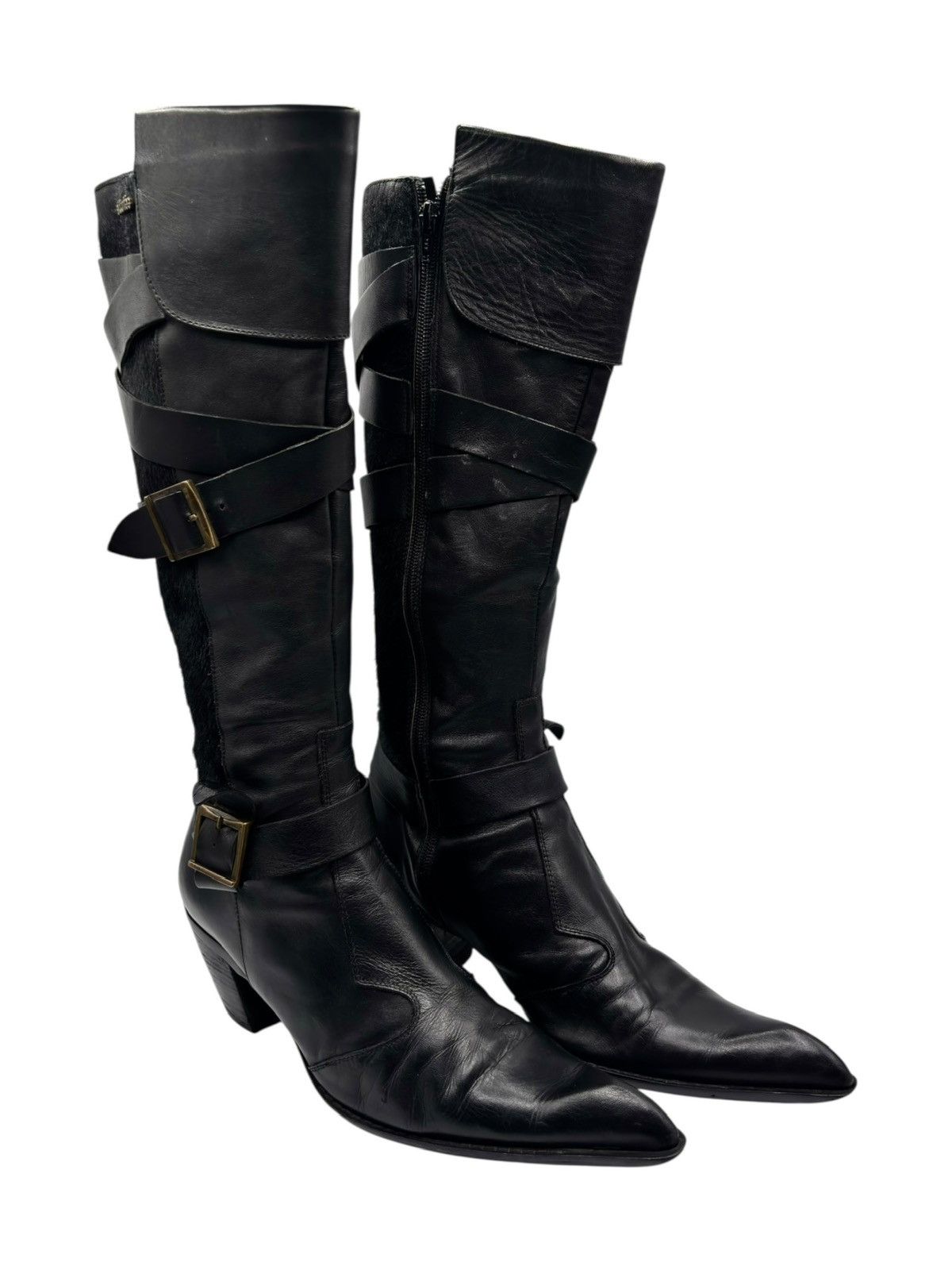 Cowboy Equipment Vintage El Dantes knee high pointy boots Size 39 Size US 9 / IT 39 - 1 Thumbnail