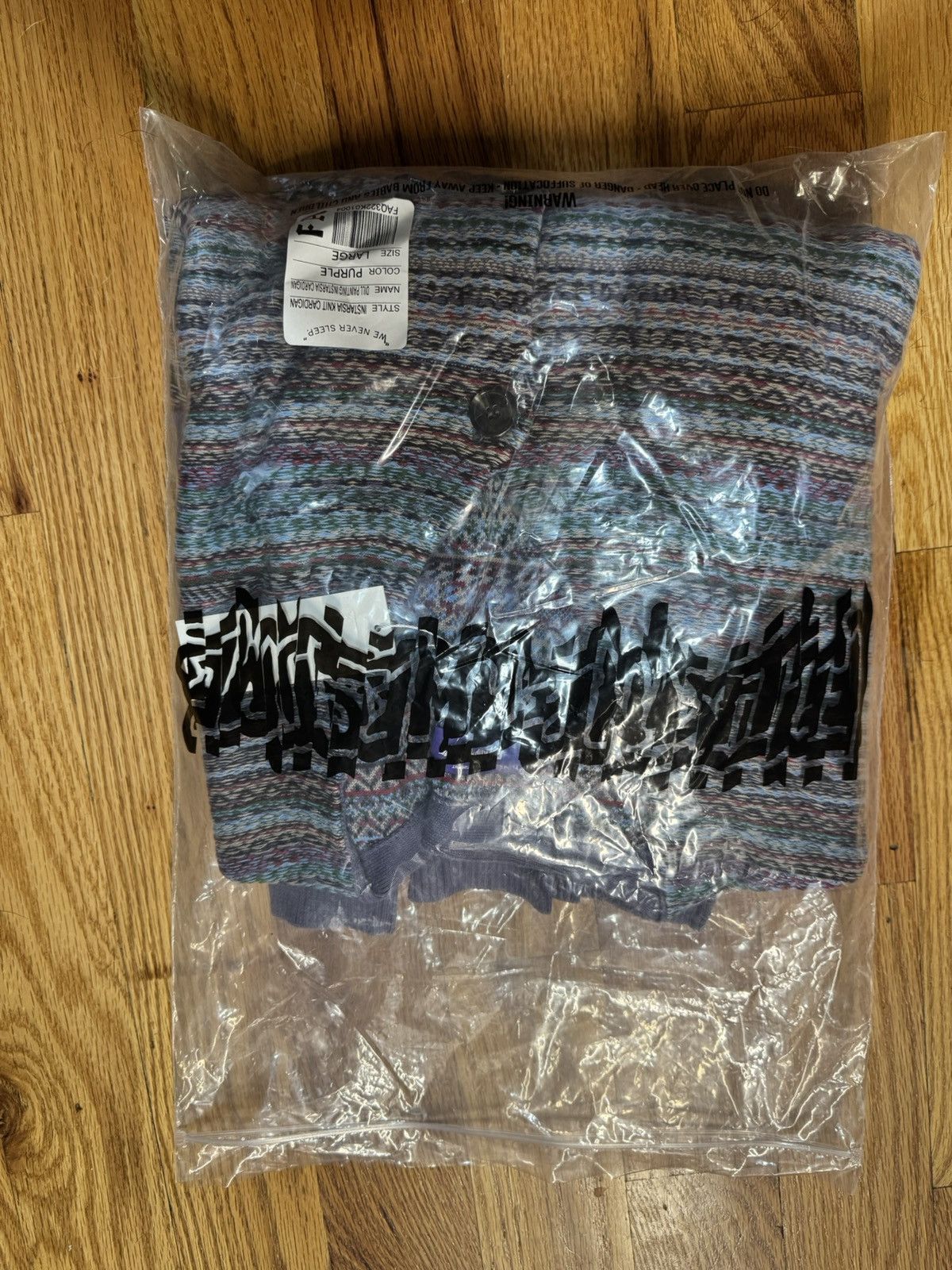 Fucking Awesome Instarsia Knit Cardigan Size US L / EU 52-54 / 3 - 6 Thumbnail
