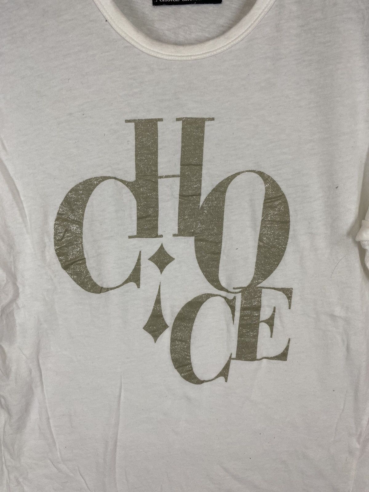 Japanese Brand × Vintage Japanase brand choice tshirt spellout Size US M / EU 48-50 / 2 - 4 Thumbnail