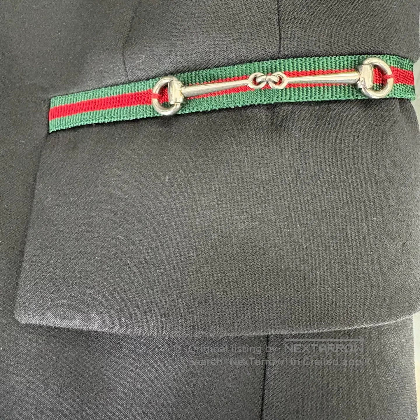 Gucci Guicci size38 Black horsehair buckle suit jacket Size 38R - 8 Thumbnail