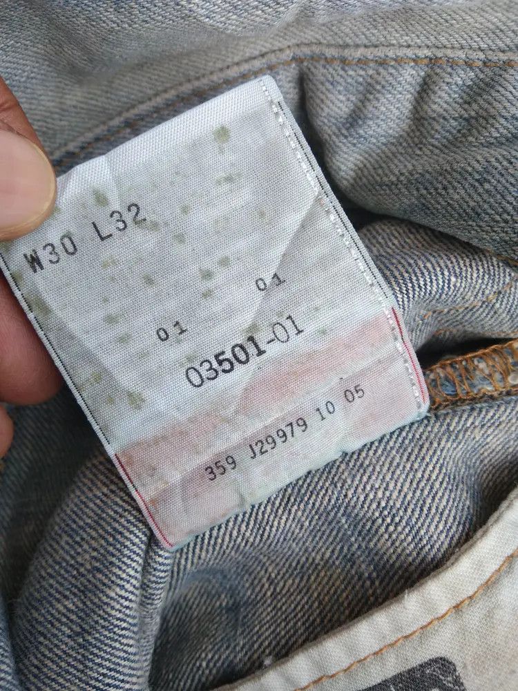 Levi's Vintage Levi's 501 Rusty Wash Distressed Jeans 30x32 Size US 30 / EU 46 - 10 Thumbnail