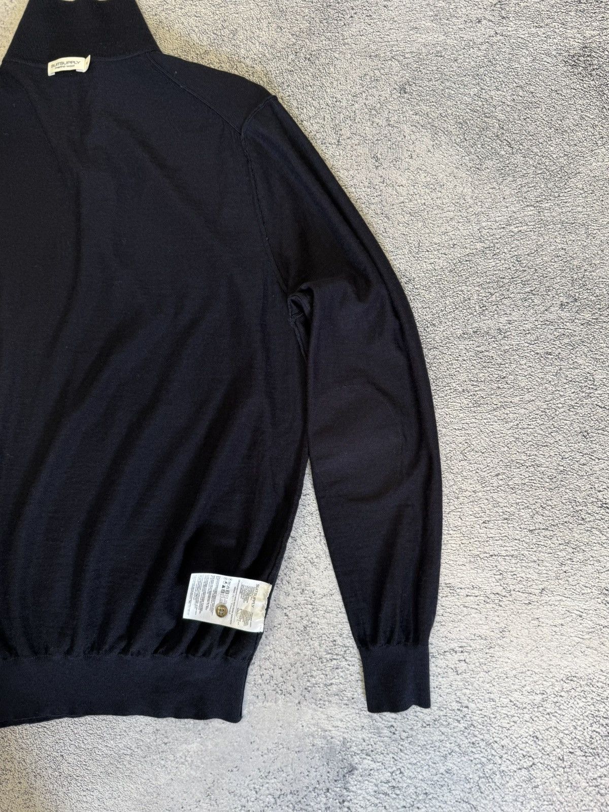 Suitsupply Suitsupply Merino Wool Polo Sweater M Fine Knit Long Sleeve Size US M / EU 48-50 / 2 - 15 Thumbnail