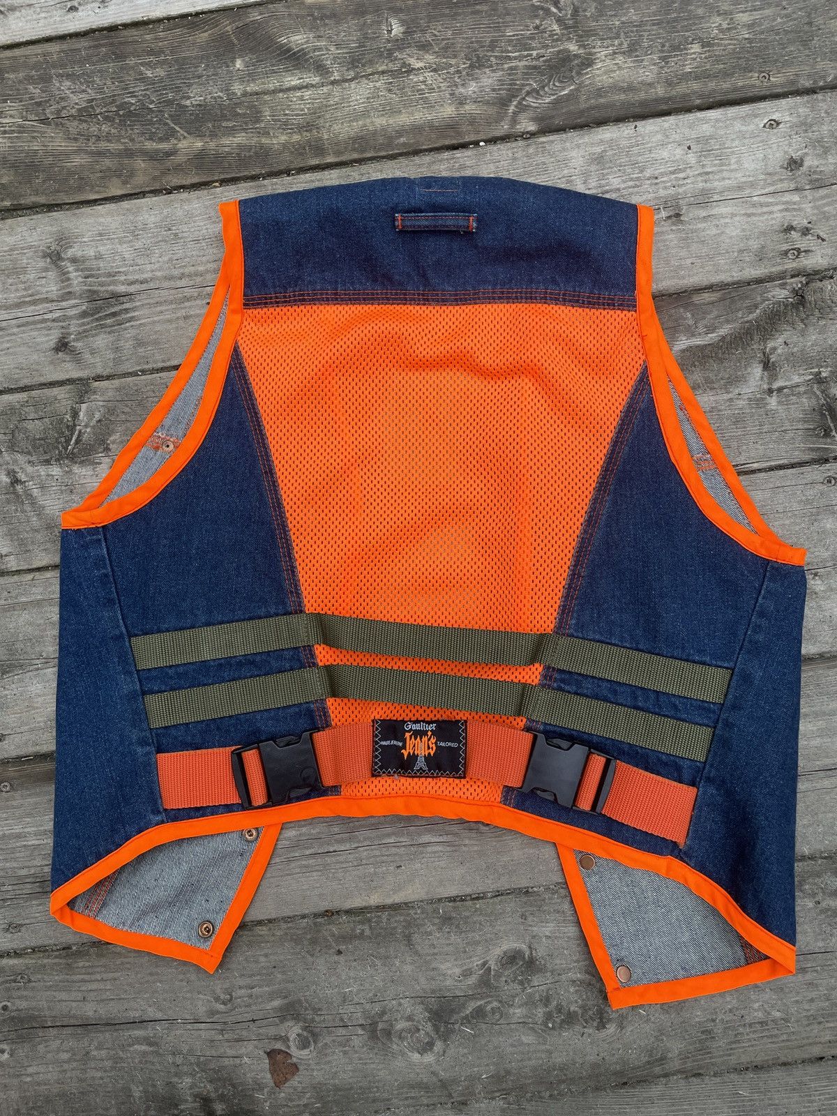 Jean Paul Gaultier Vintage Jean Paul Gaultier Jeans Jacket Vest Mesh Medium Size M / US 6-8 / IT 42-44 - 11 Thumbnail