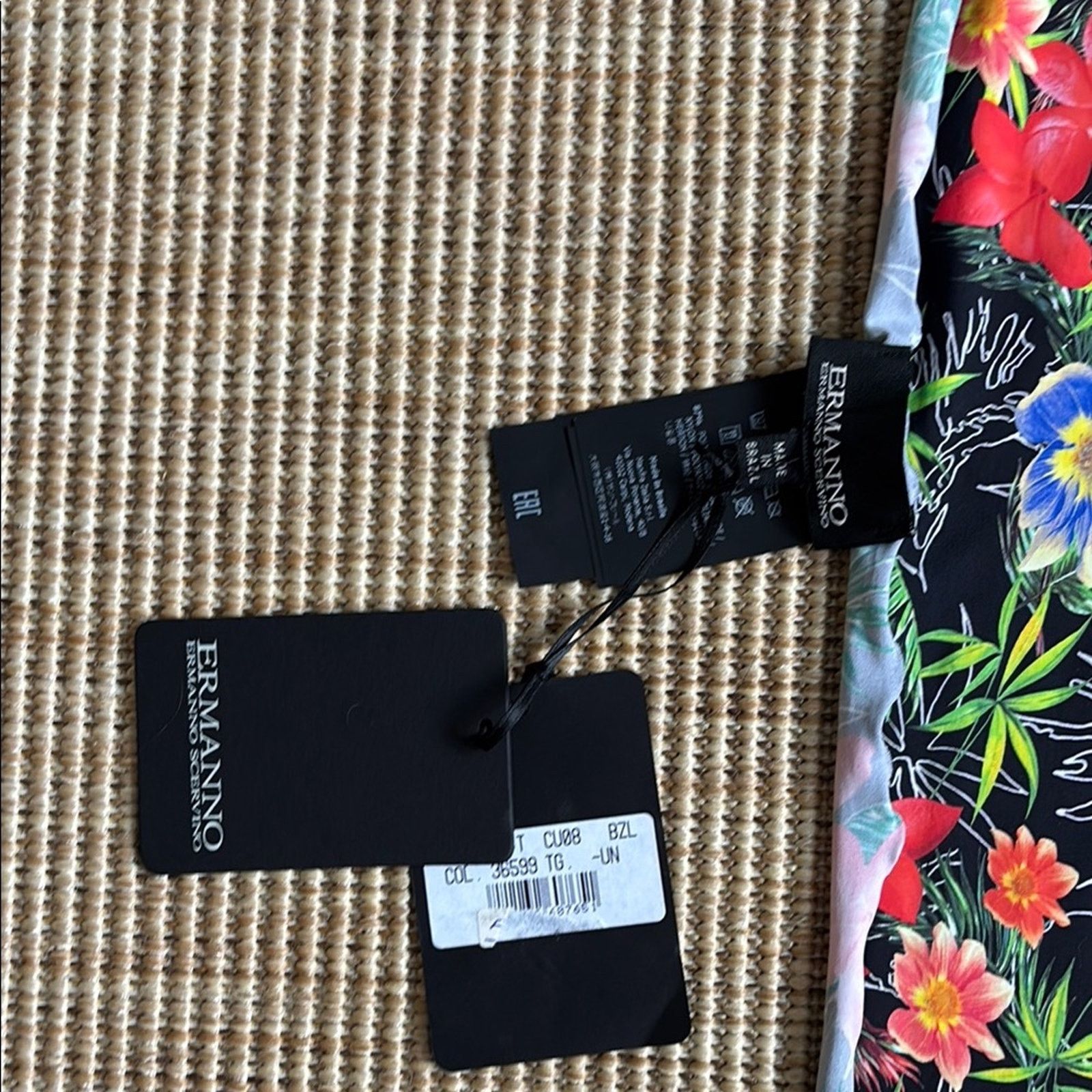 Ermanno Scervino NWT Ermanno Scervino Pareo Floral Swim Sarong - One Size Size 26" / US 2 / IT 38 - 2 Thumbnail