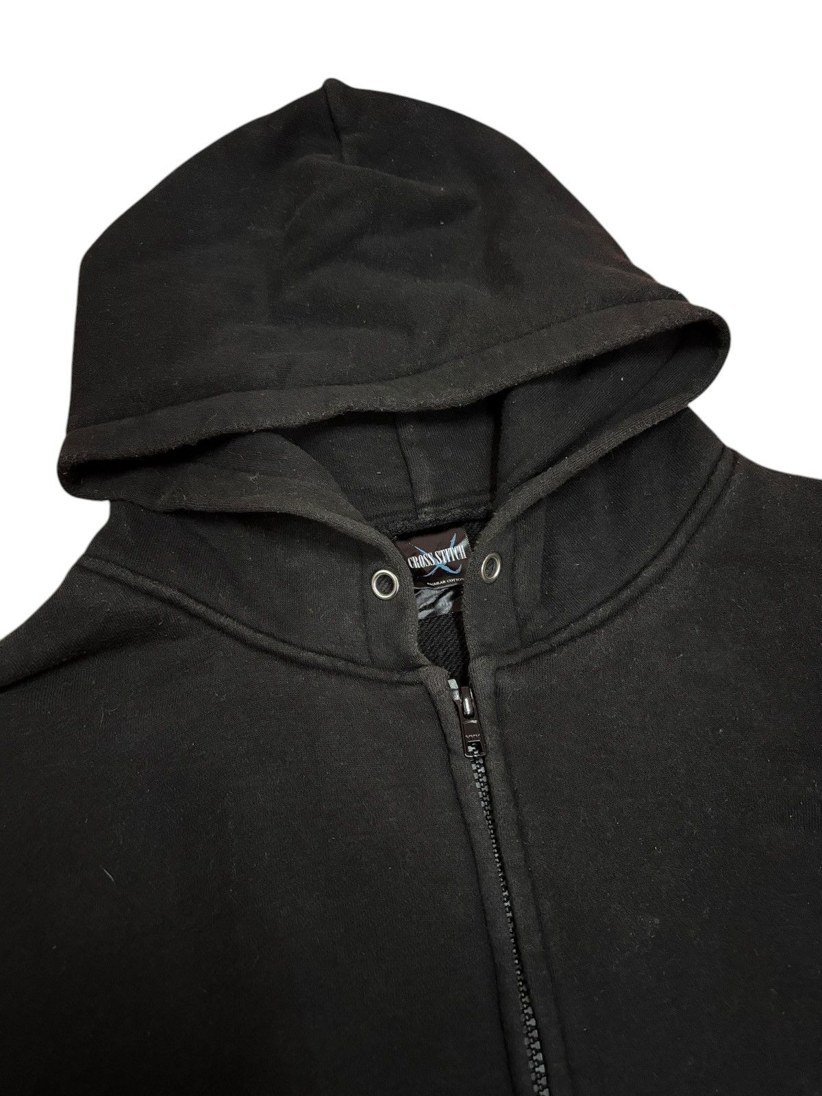 Japanese Brand Vtg Cross Stitch Heavyweight Zipped Plain Hoddie Size US M / EU 48-50 / 2 - 6 Thumbnail
