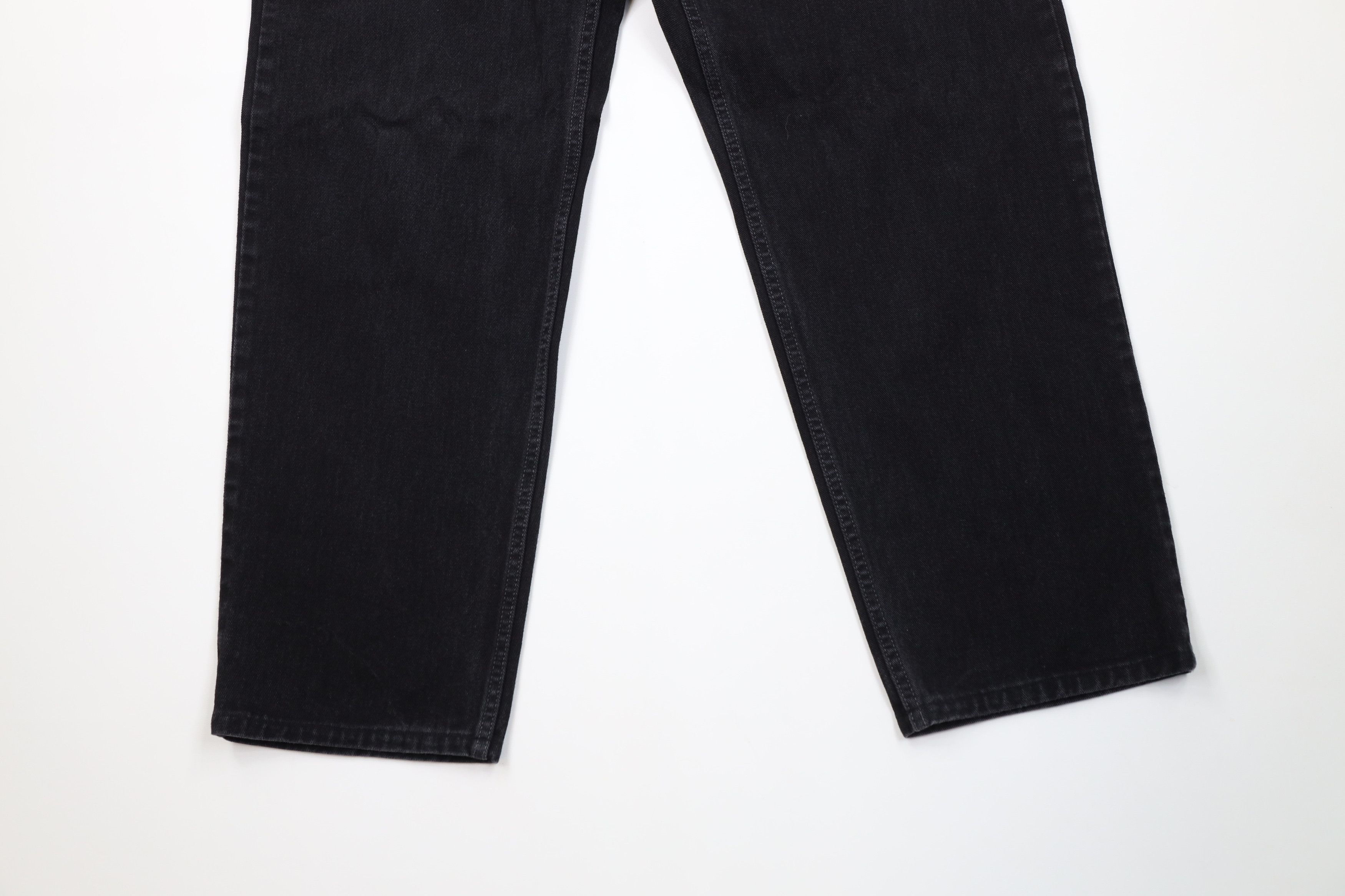 Levi's Vintage 90s Levis 550 Relaxed Tapered Leg Denim Jeans Black Size US 38 / EU 54 - 4 Thumbnail