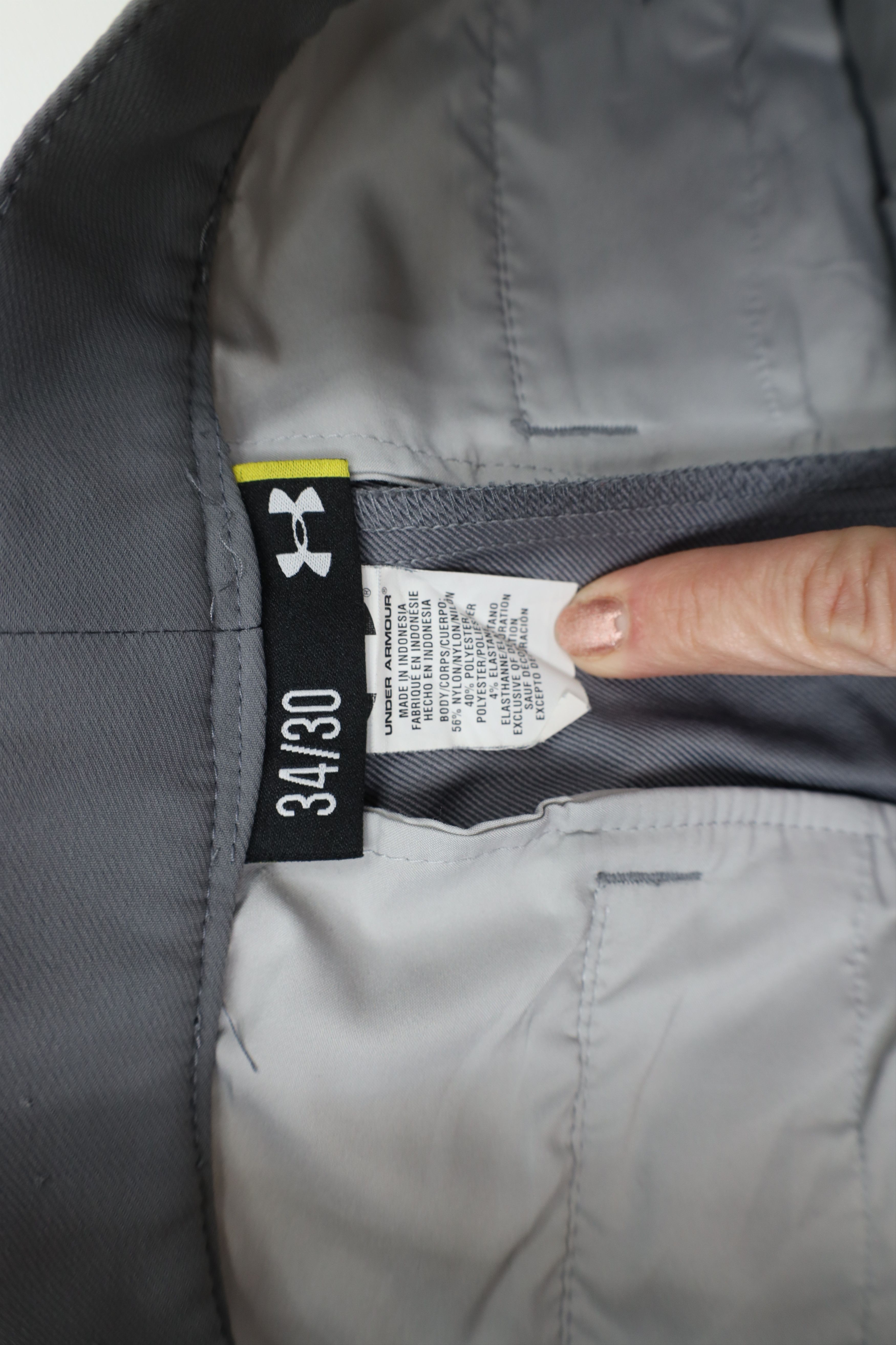 Under Armour × Vintage Under Armour Flat Front Tech Wide Leg Golfing Chino Pants Size US 34 / EU 50 - 7 Thumbnail