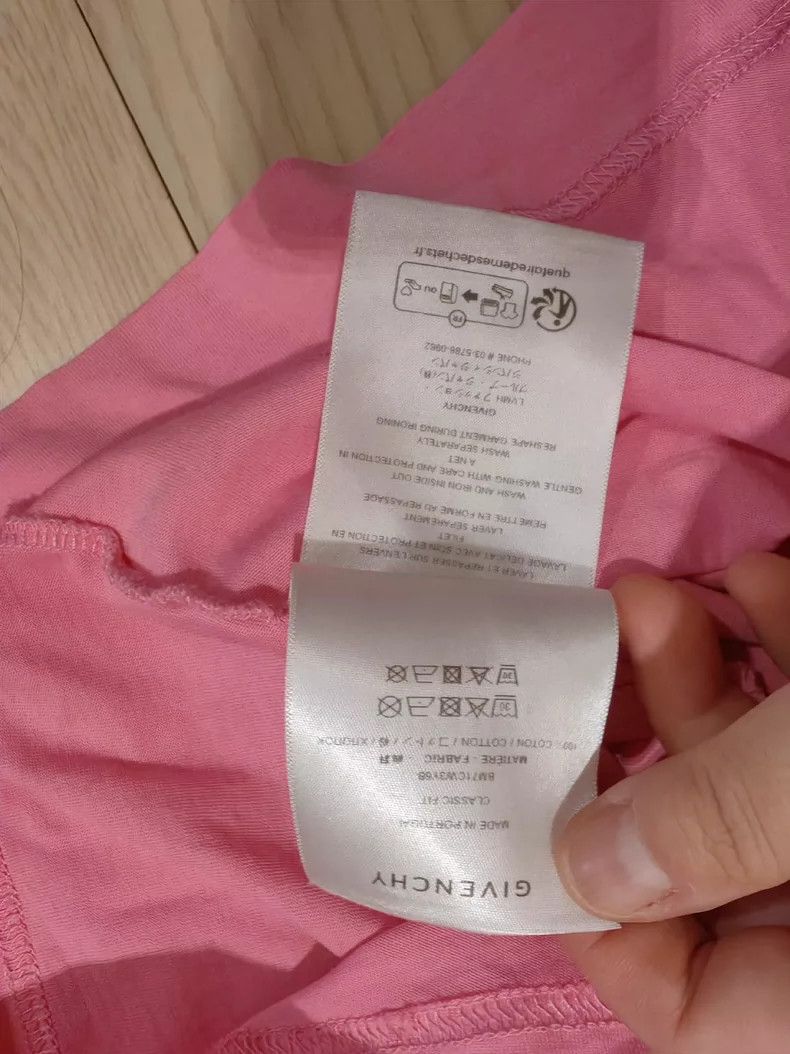 Givenchy Givenchy Men's Pink Short Sleeve T-Shirt, TEE Size US XL / EU 56 / 4 - 4 Thumbnail