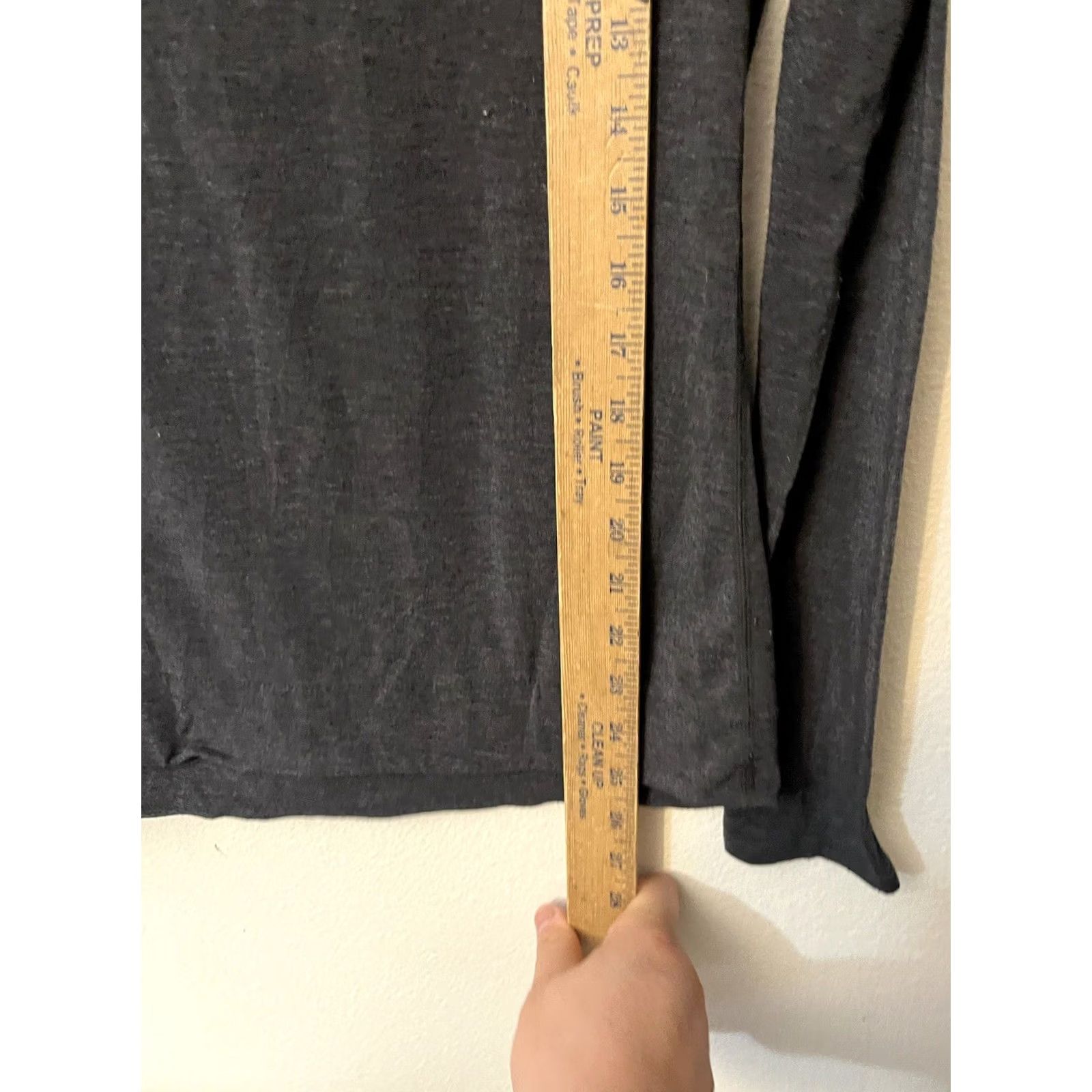 Gap VINTAGE GapGapFit XS Charcoal Gray Pullover Cowl Neck Long Sleeve Top Thumbholes Womens XS Gray Pullover 90s Size XS / US 0-2 / IT 36-38 - 4 Thumbnail