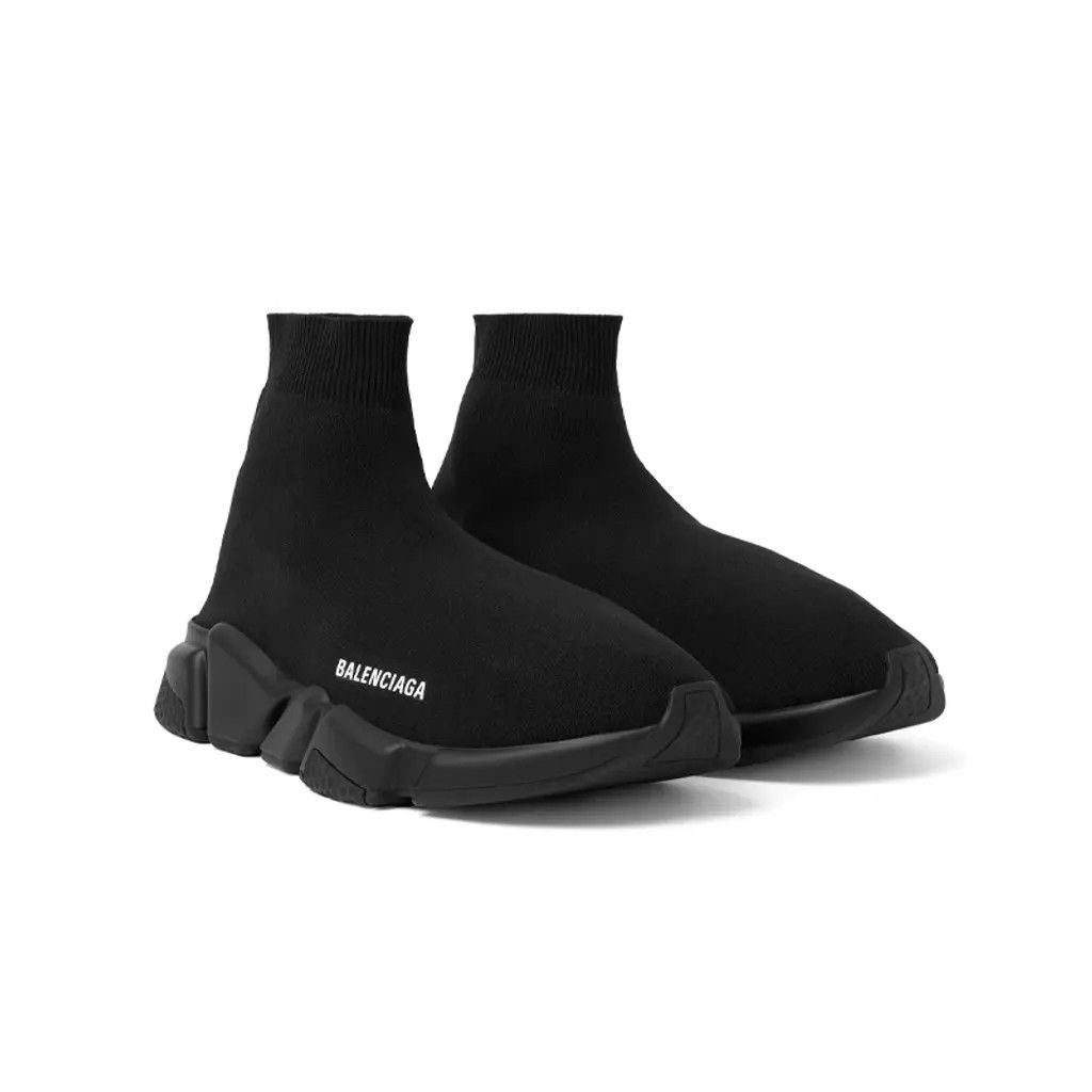 Balenciaga o1tr1nto0525 Speed Sneakers in Black Size US 6 / EU 39 - 3 Thumbnail