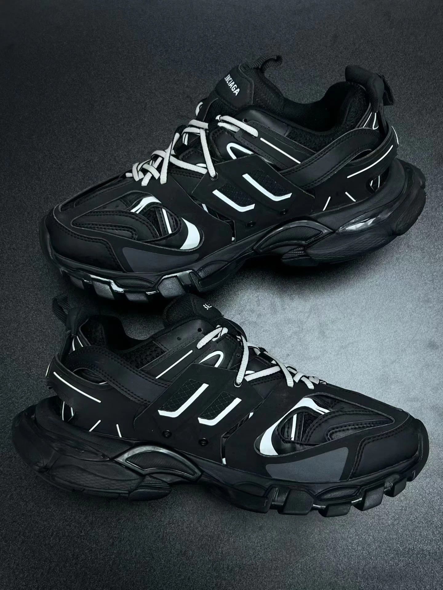 Balenciaga Track Black White 41 Minimal Wear